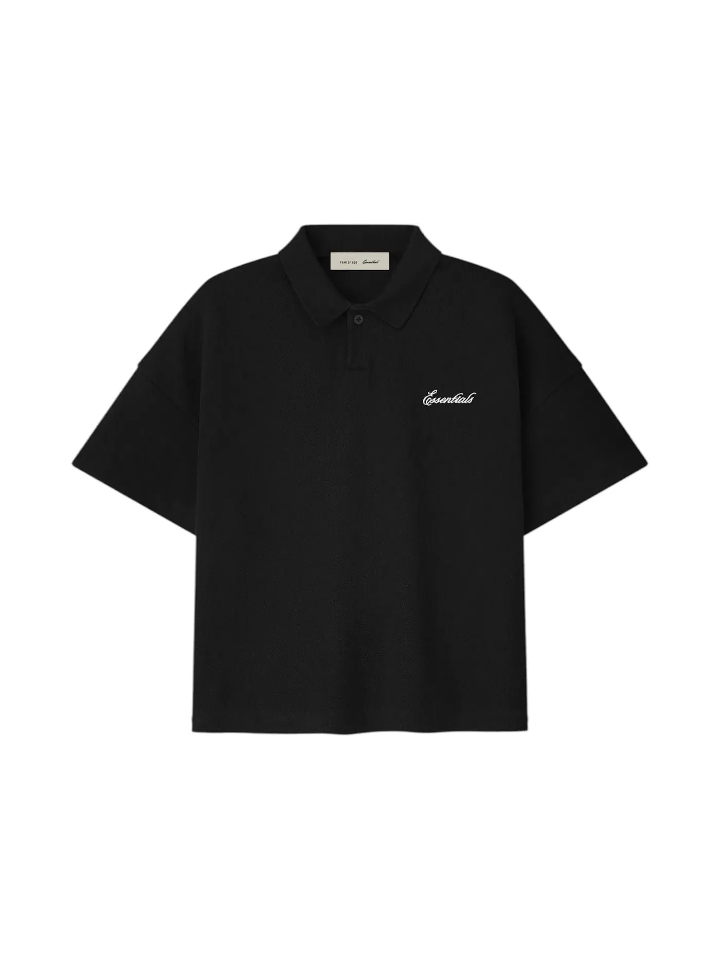 Детское поло с коротким рукавом Fear of God Essentials Kids Pique Signature Classic Polo — изображение 1 из 2