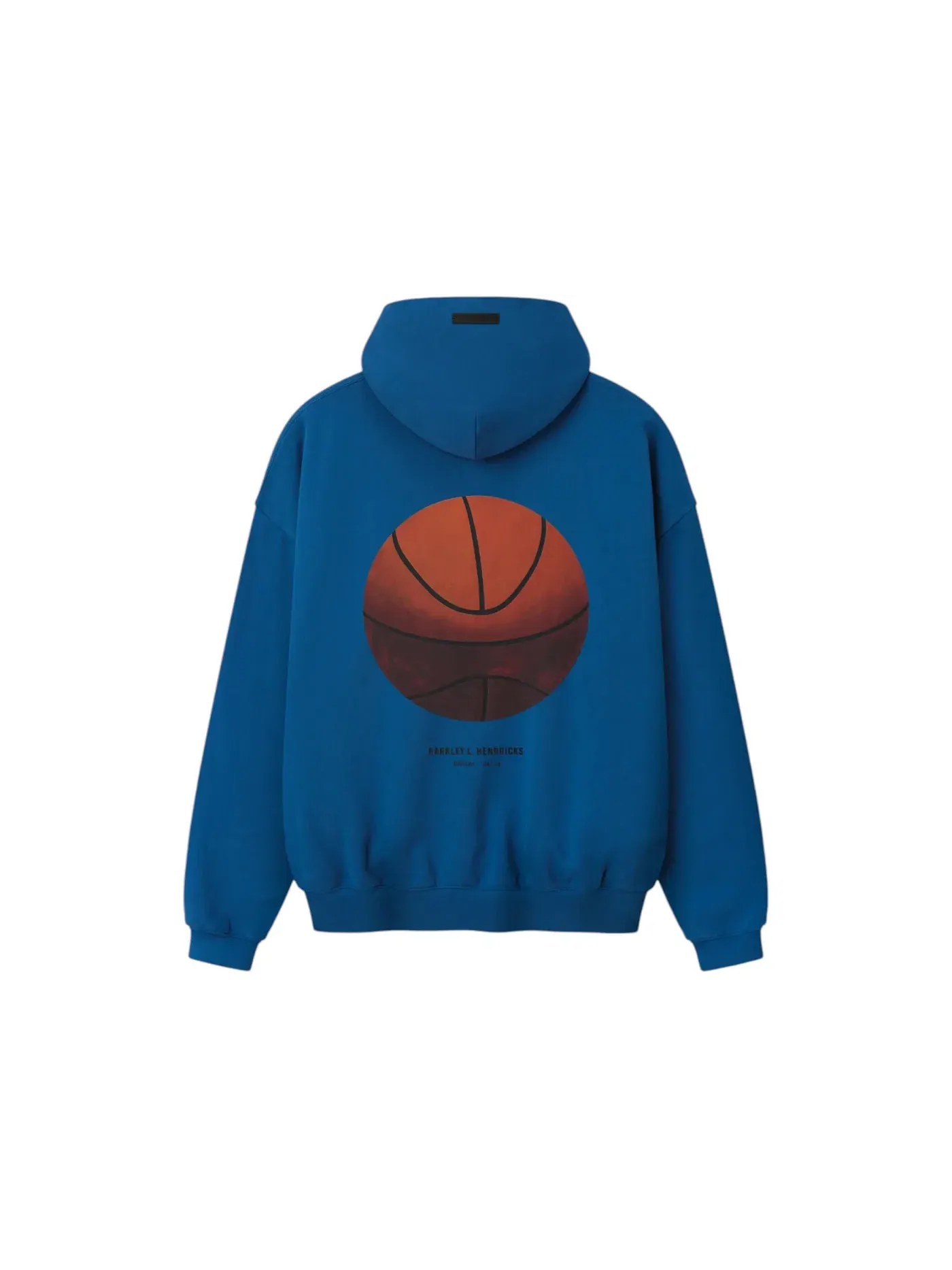 Унисекс худи с принтом Fear of God Essentials Knicks x Barkley Hendricks 90s Hoodie — изображение 2 из 2, синий
