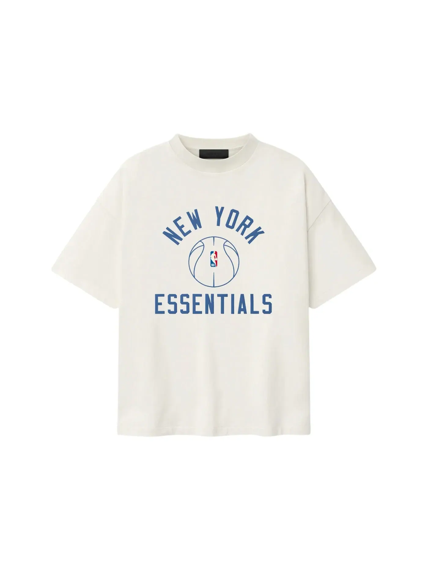 Футболка с принтом Fear of God Essentials Knicks x Barkley Hendricks 90s Tee Ivory — изображение 1 из 2, белый