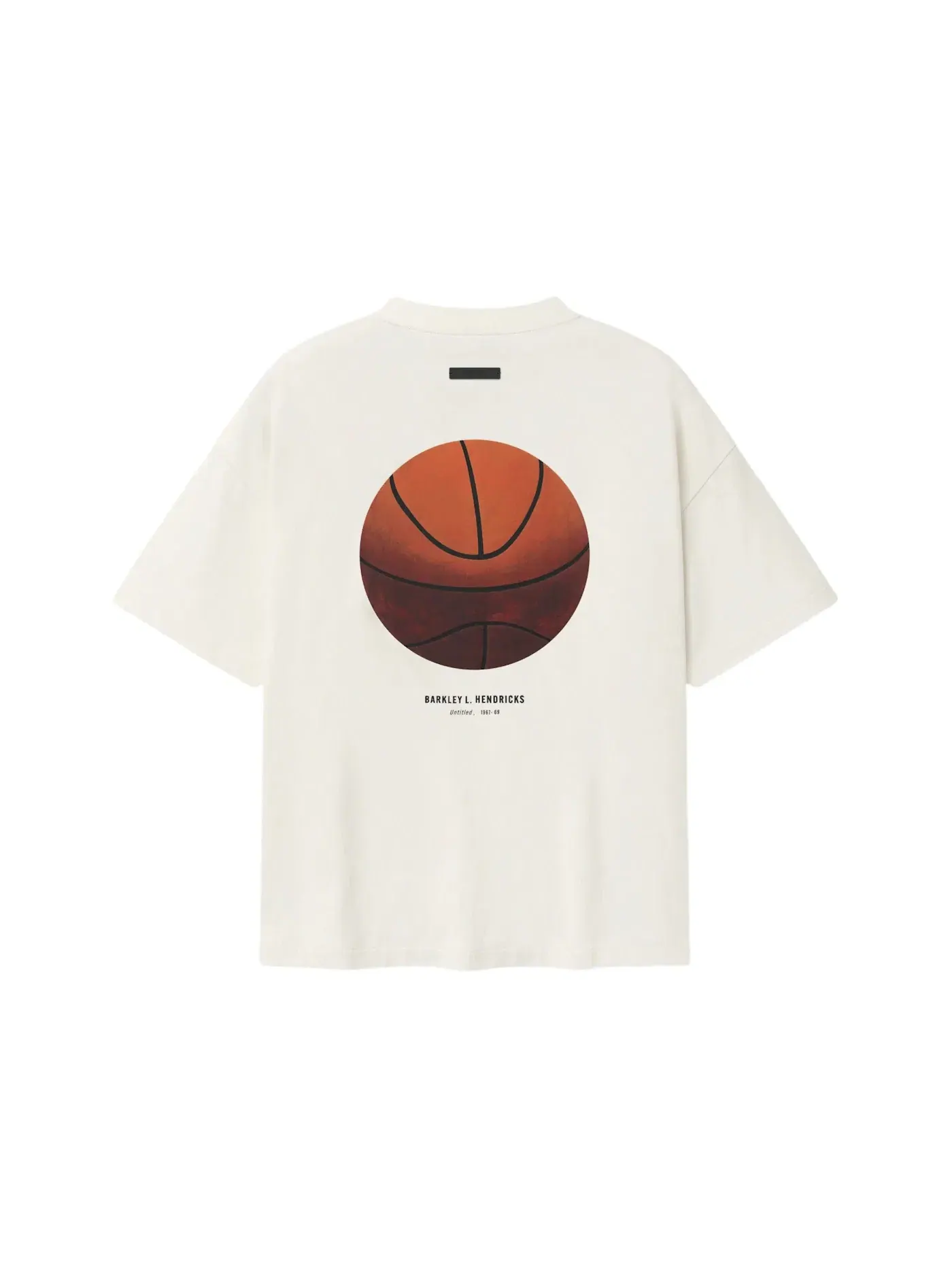 Футболка с принтом Fear of God Essentials Knicks x Barkley Hendricks 90s Tee Ivory — изображение 2 из 2, белый