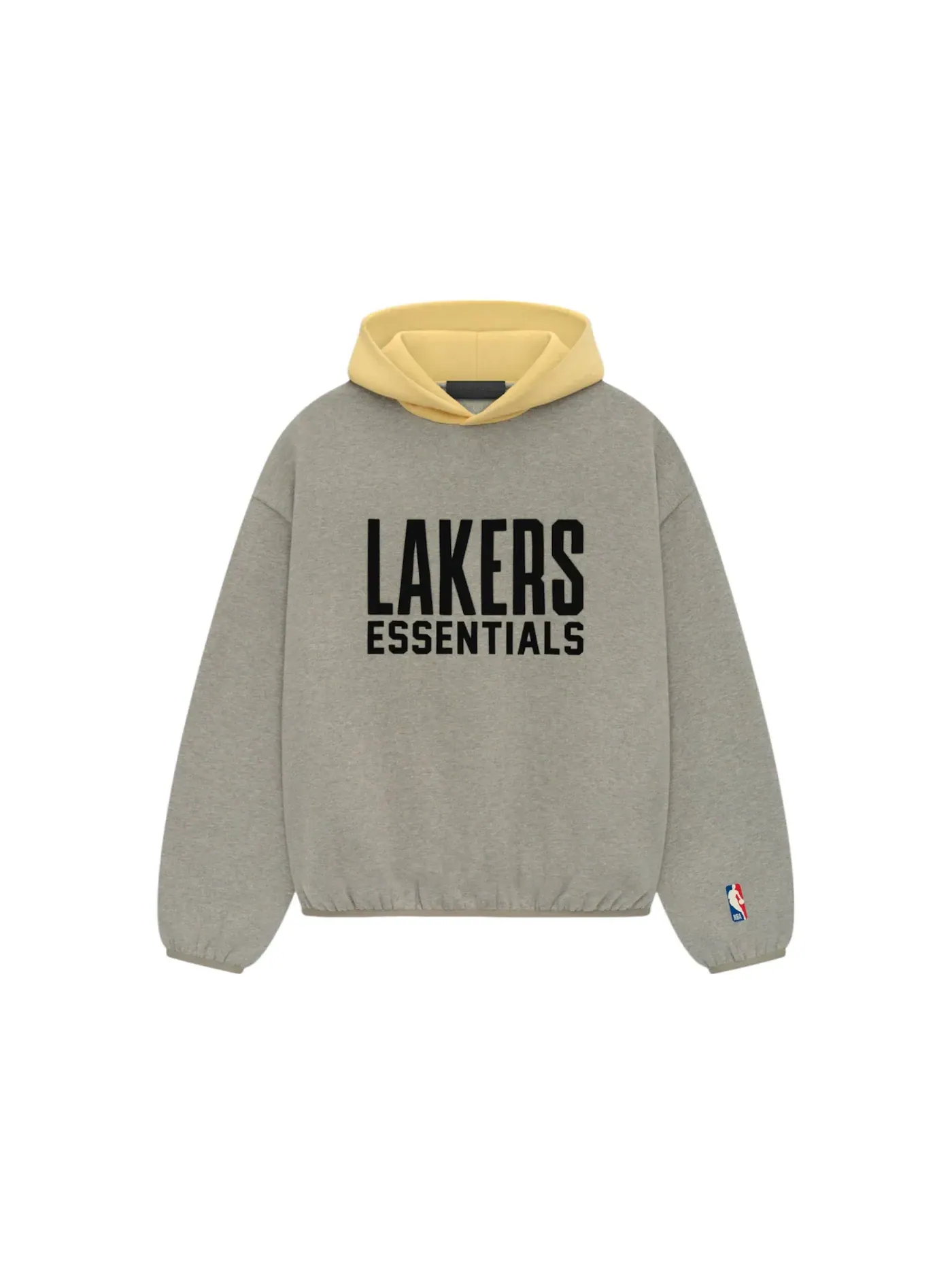 Мужская худи с принтом Fear of God Essentials Lakers Hoodie Fear of God, Warm Heather — изображение 1 из 2