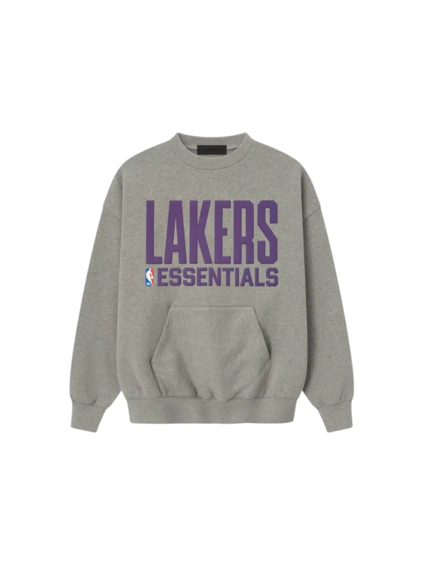Мужской свитшот с длинным рукавом Crewneck Fear of God, Concrete Heather — изображение 1 из 3