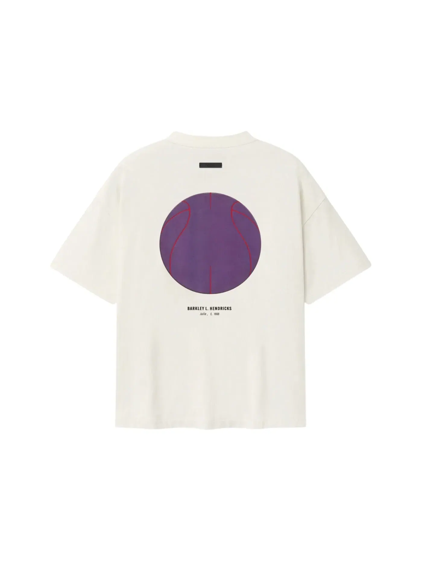 Унисекс футболка с принтом Fear of God Essentials Lakers x Barkley Hendricks 90s Tee — изображение 2 из 2, белый
