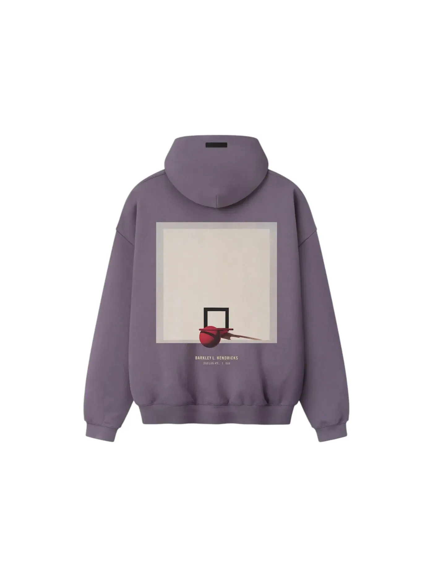Женское худи оверсайз с принтом Lakers x Barkley Hendricks Fear of God Essentials — изображение 2 из 2, голубой