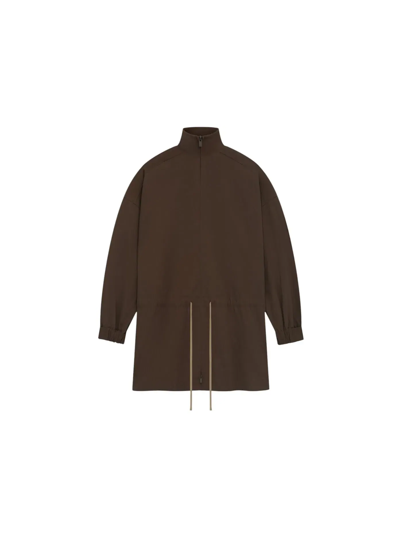 Мужская анорак с высоким воротником Fear of God Essentials Military Nylon Mockneck Anorak — изображение 1 из 2, коричневый