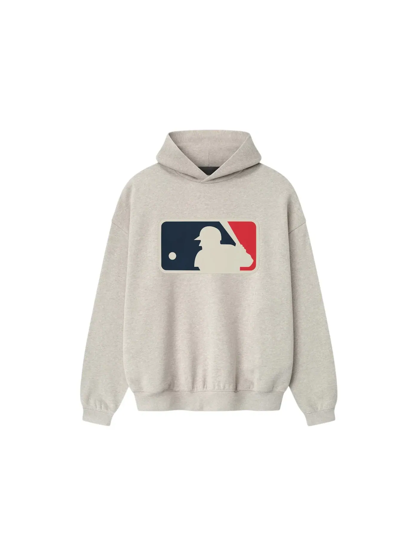 Мужской свитшот с капюшоном с принтом Fear of God Essentials MLB Sport Hoodie, Heather Stone — изображение 1 из 2