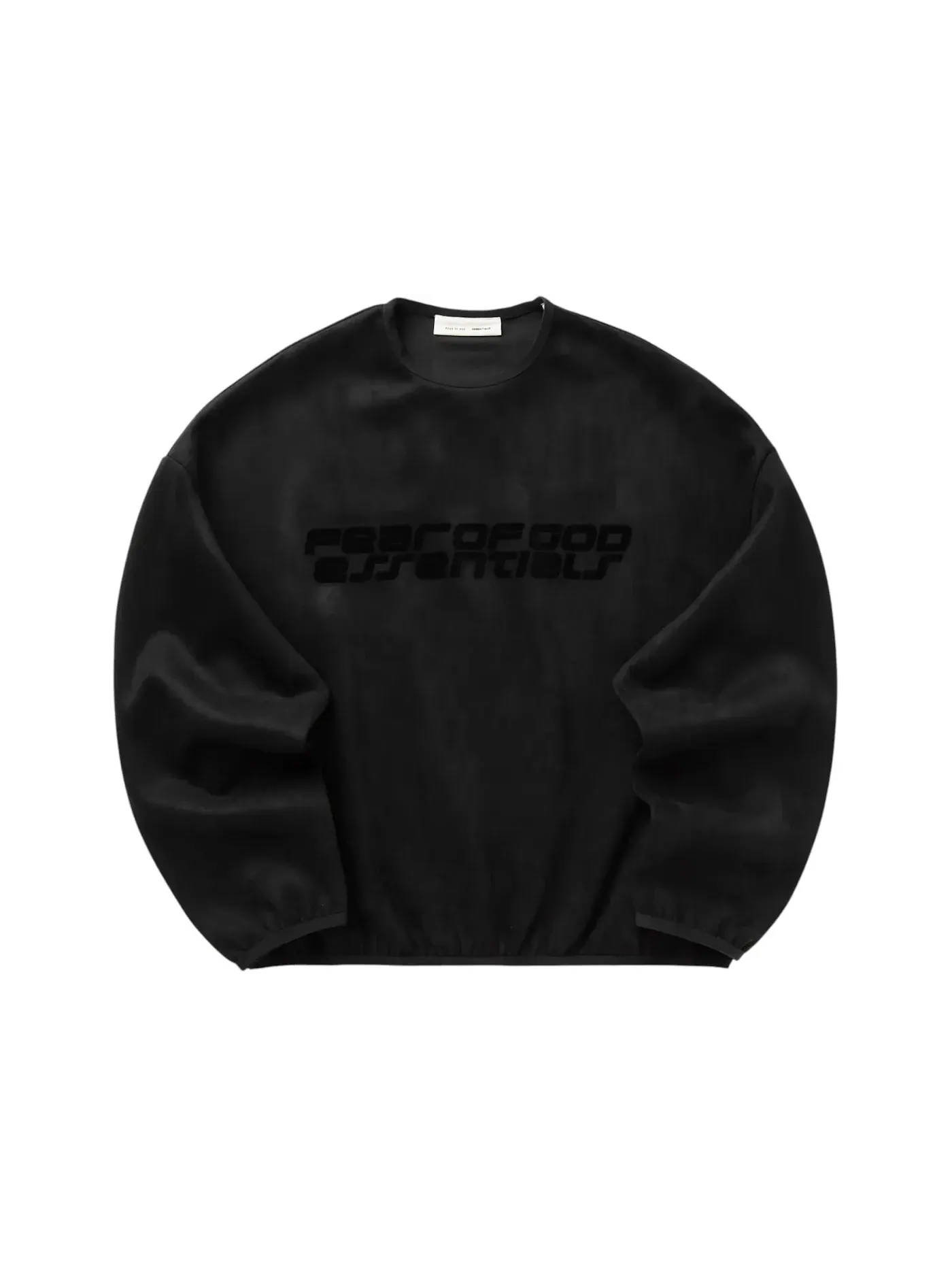 Мужской свитшот с круглым вырезом Fear of God Essentials Sweatshirt — изображение 1 из 1, винтажный черный