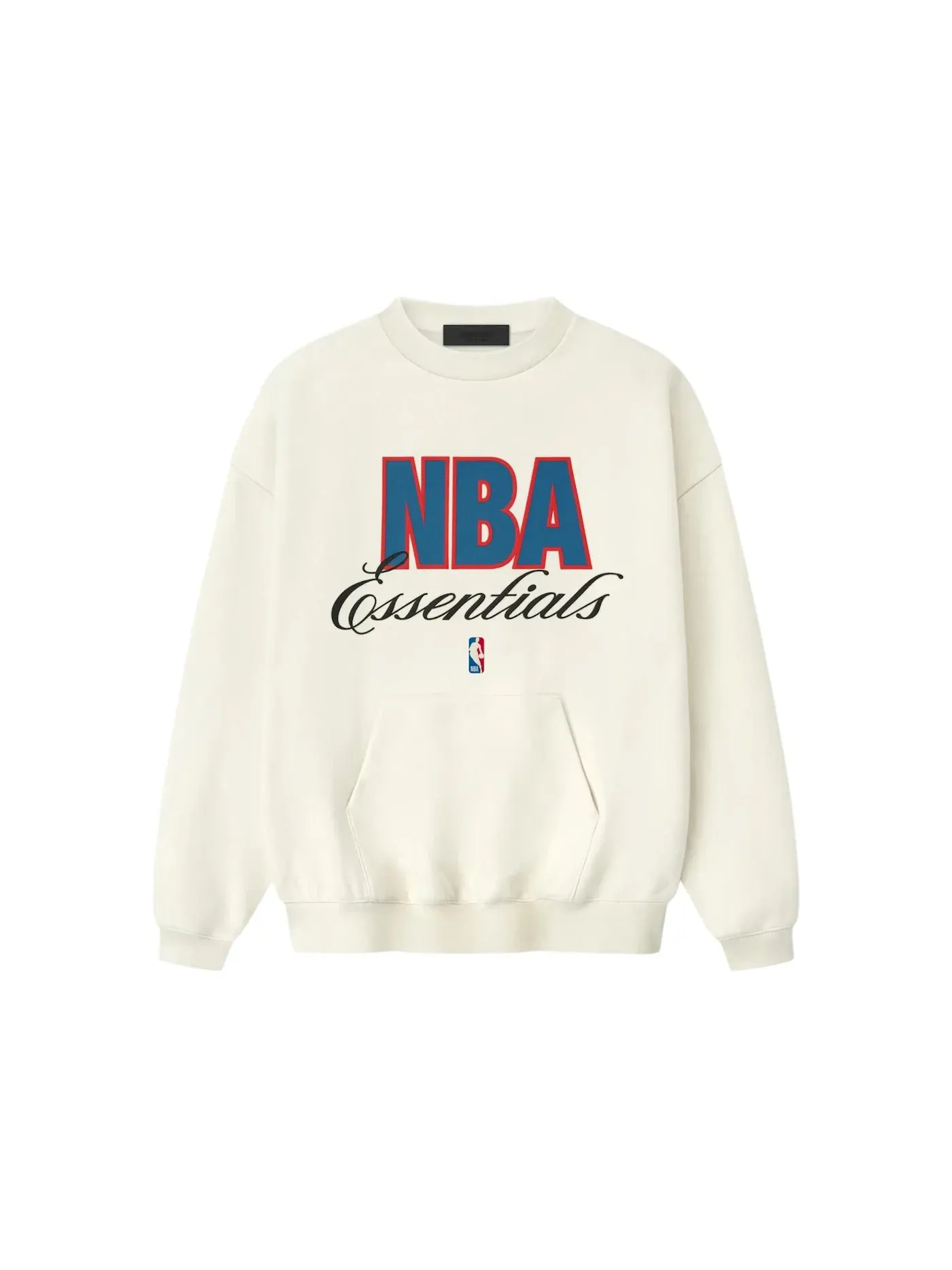 Мужской свитшот с принтом Fear of God Essentials NBA 90's Crewneck — изображение 1 из 1, кремовый белый