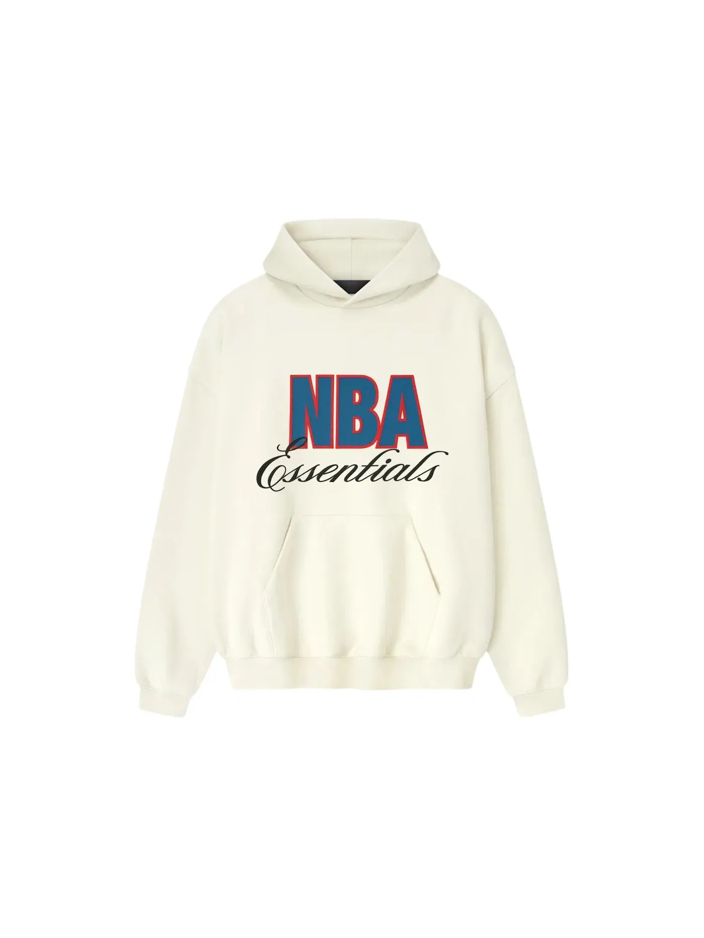 Мужской худи с принтом NBA 90s Fear of God Essentials — изображение 1 из 2, кремовый белый