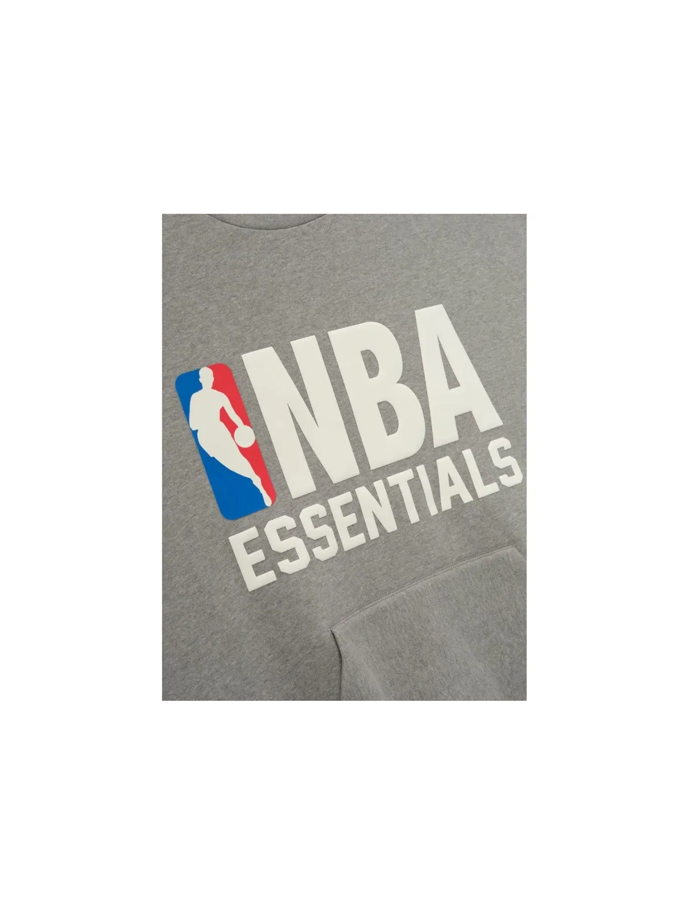 Мужской свитшот с круглым вырезом Fear of God Essentials NBA Sport Crewneck, Concrete Heather — изображение 3 из 3