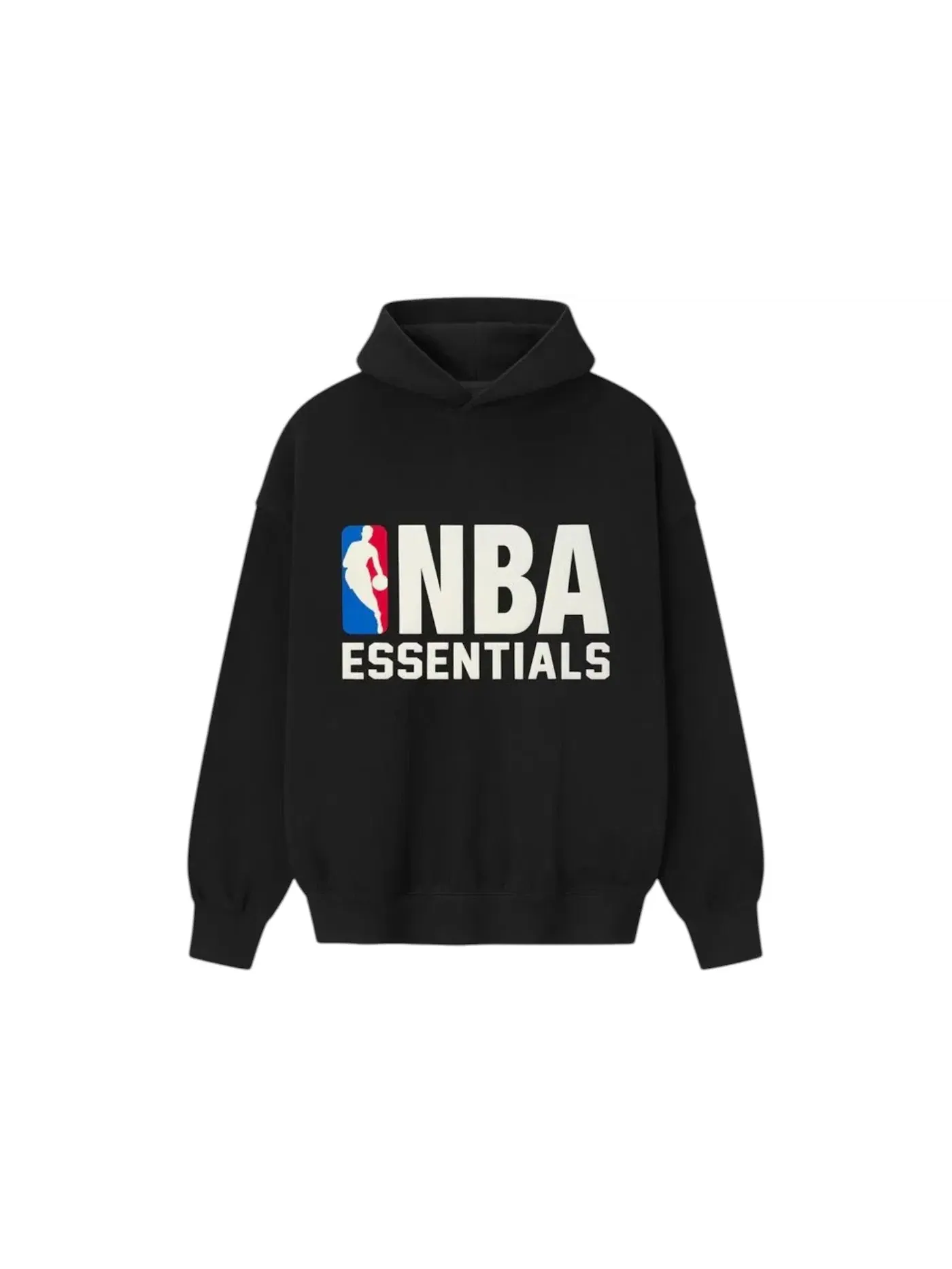 Мужская худи с принтом Fear of God Essentials NBA Sport Hoodie Fear of God — изображение 1 из 2, винтажный черный