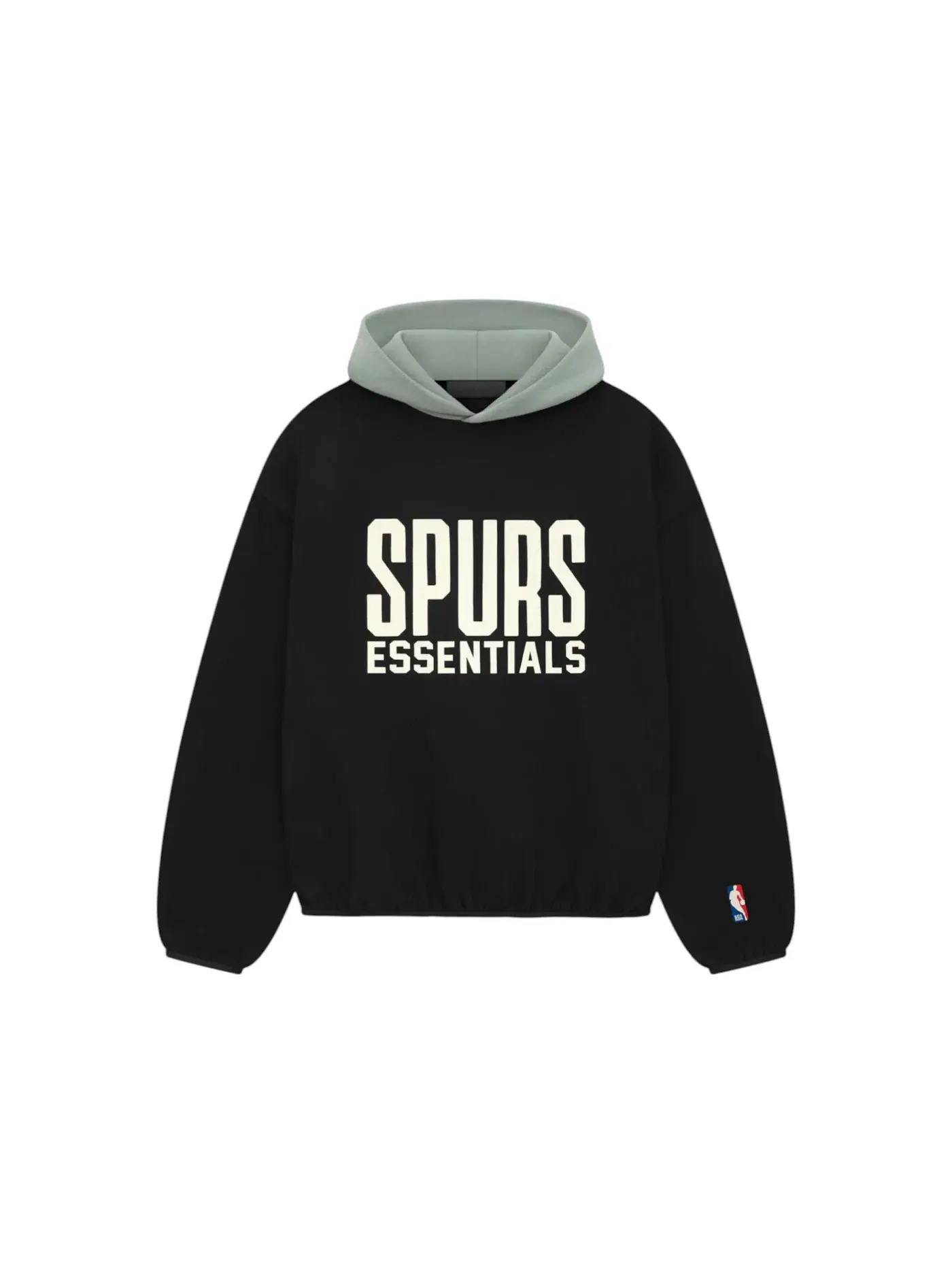 Худи мужское с принтом Fear of God Essentials NBA Spurs Hoodie Fear of God — изображение 1 из 2, черный