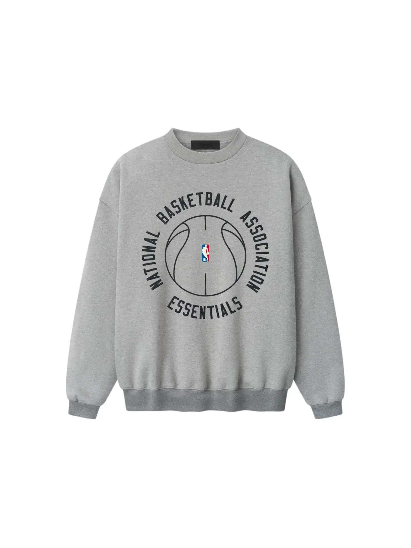 Детский свитшот с принтом Fear of God Essentials NBA x Barkley Hendricks, Concrete Heather — изображение 1 из 2
