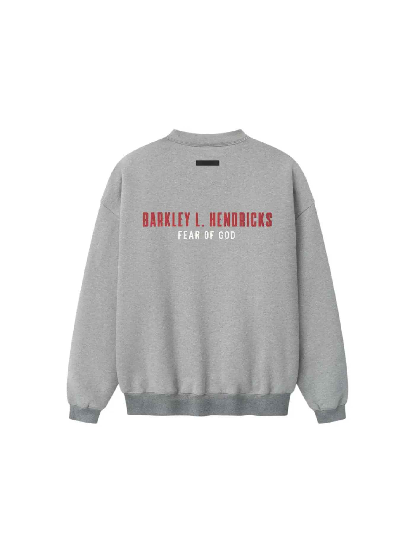 Детский свитшот с принтом Fear of God Essentials NBA x Barkley Hendricks, Concrete Heather — изображение 2 из 2