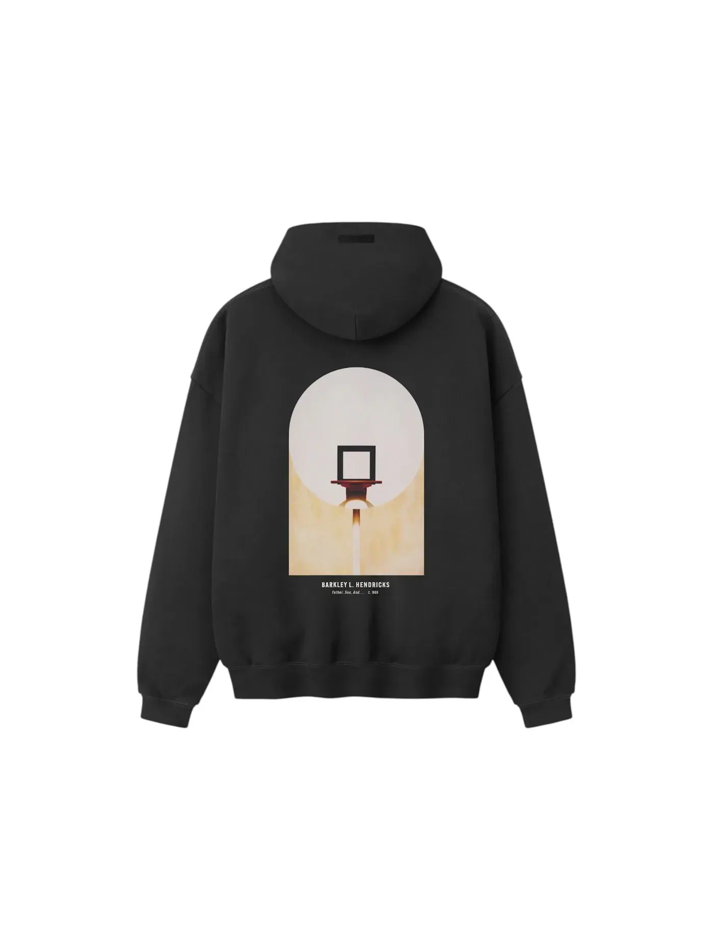 Унисекс худи Fear of God Essentials NBA x Barkley Hendricks 90s Hoodie — изображение 2 из 2, черный