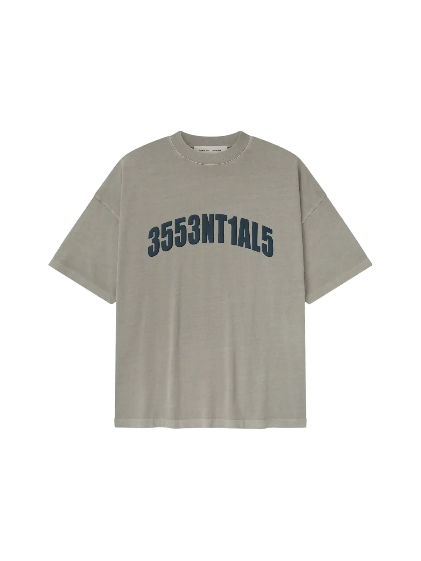 Мужская футболка с принтом Essentials New York 90's Tee Fear of God — изображение 1 из 2, серый