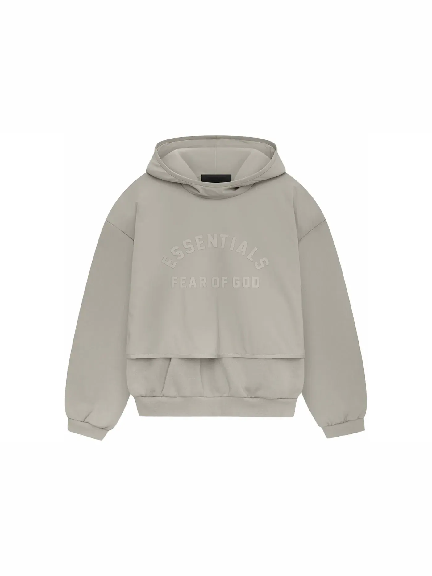 Мужской свитер из нейлонового флиса с капюшоном Essentials Nylon Fleece Hooded Sweater Fear of God, Seal/Seal