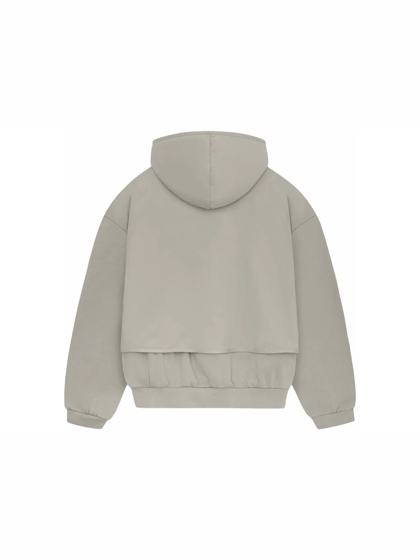 Мужской свитер из нейлонового флиса с капюшоном Essentials Nylon Fleece Hooded Sweater Fear of God, Seal/Seal