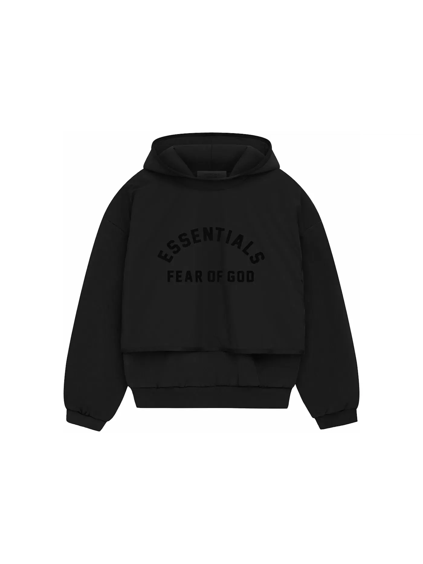 Мужской свитер из нейлона и флиса с капюшоном Fear of God Essentials Sweater — изображение 1 из 2, черный