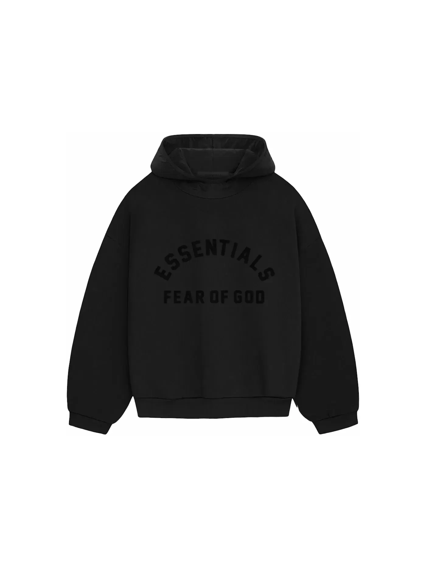 Мужская худи из нейлона и флиса с моделью Hoodie Fear of God — изображение 1 из 2, черный черный