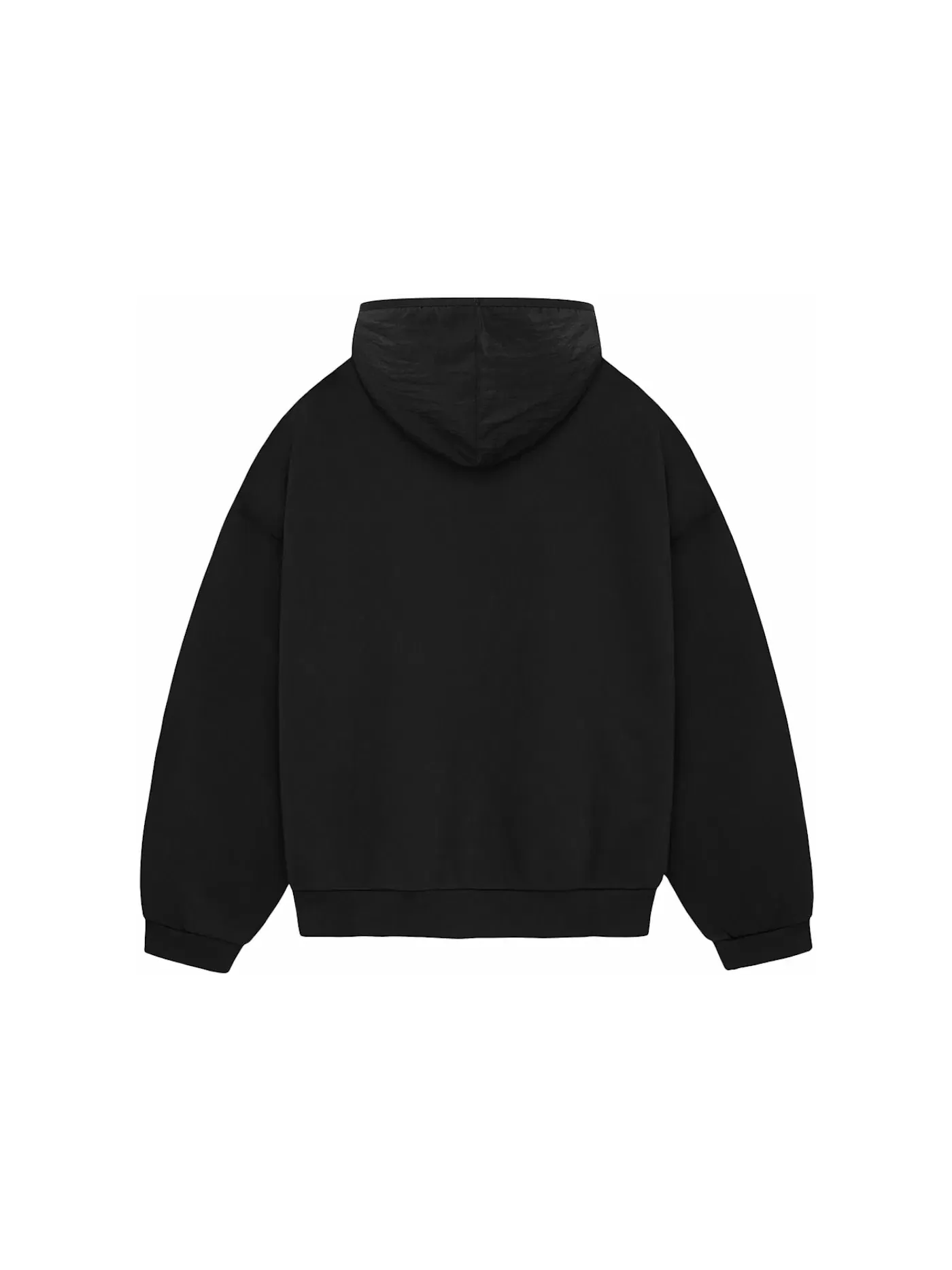 Мужская худи из нейлона и флиса с моделью Hoodie Fear of God — изображение 2 из 2, черный черный