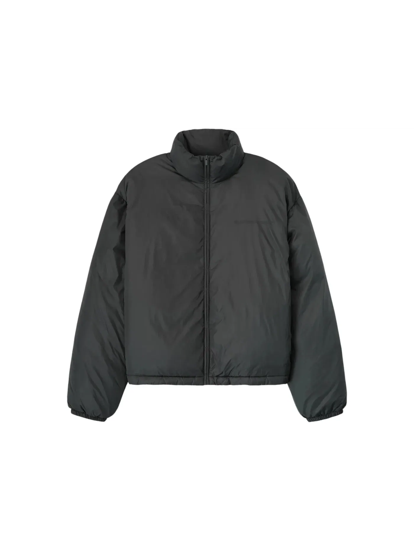 Мужская куртка-пуховик из нейлона Essentials Nylon Puffer Fear of God — изображение 1 из 2, серый