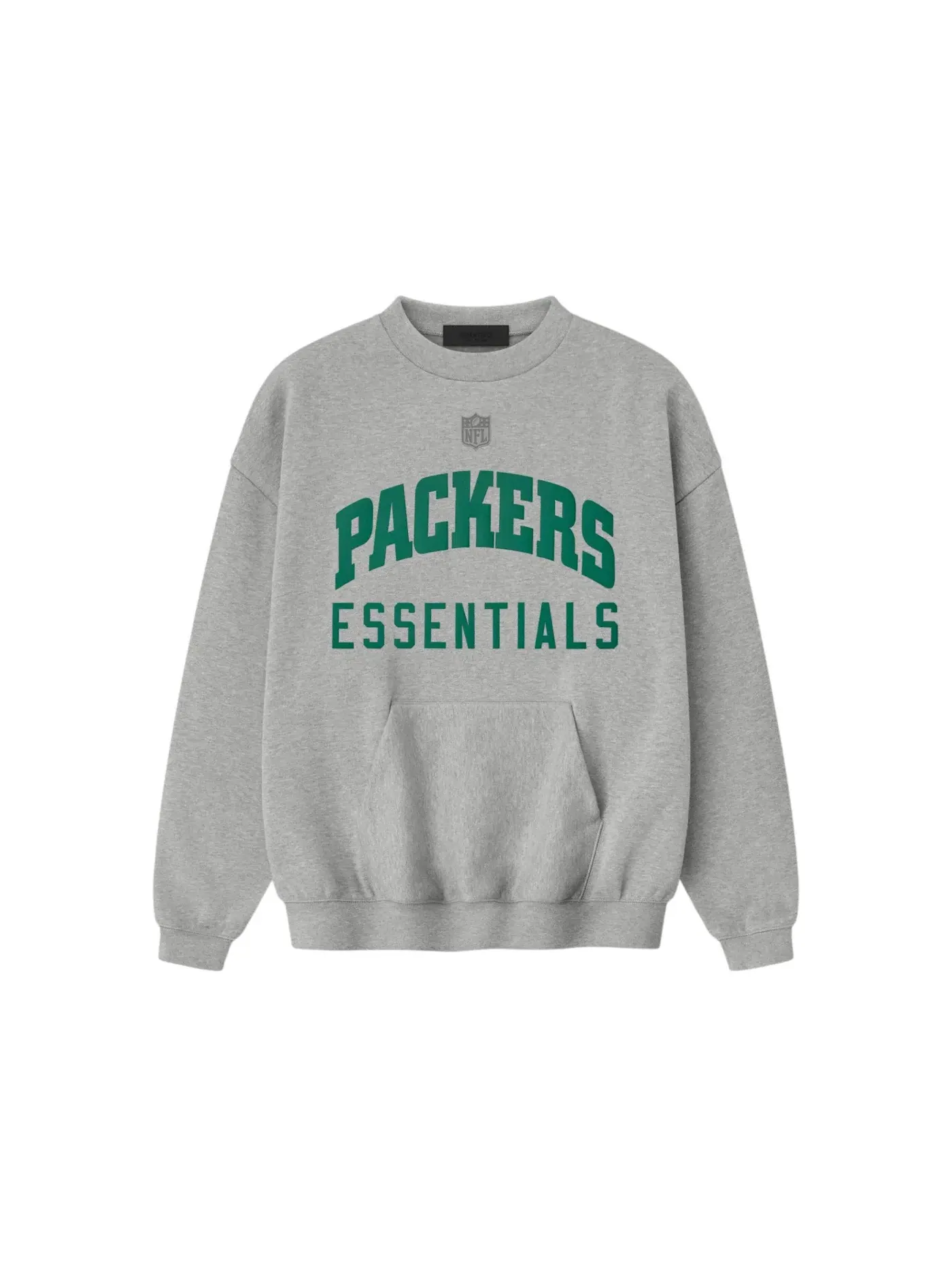 Мужской свитшот с длинным рукавом Crewneck Fear of God, Concrete Heather — изображение 1 из 2