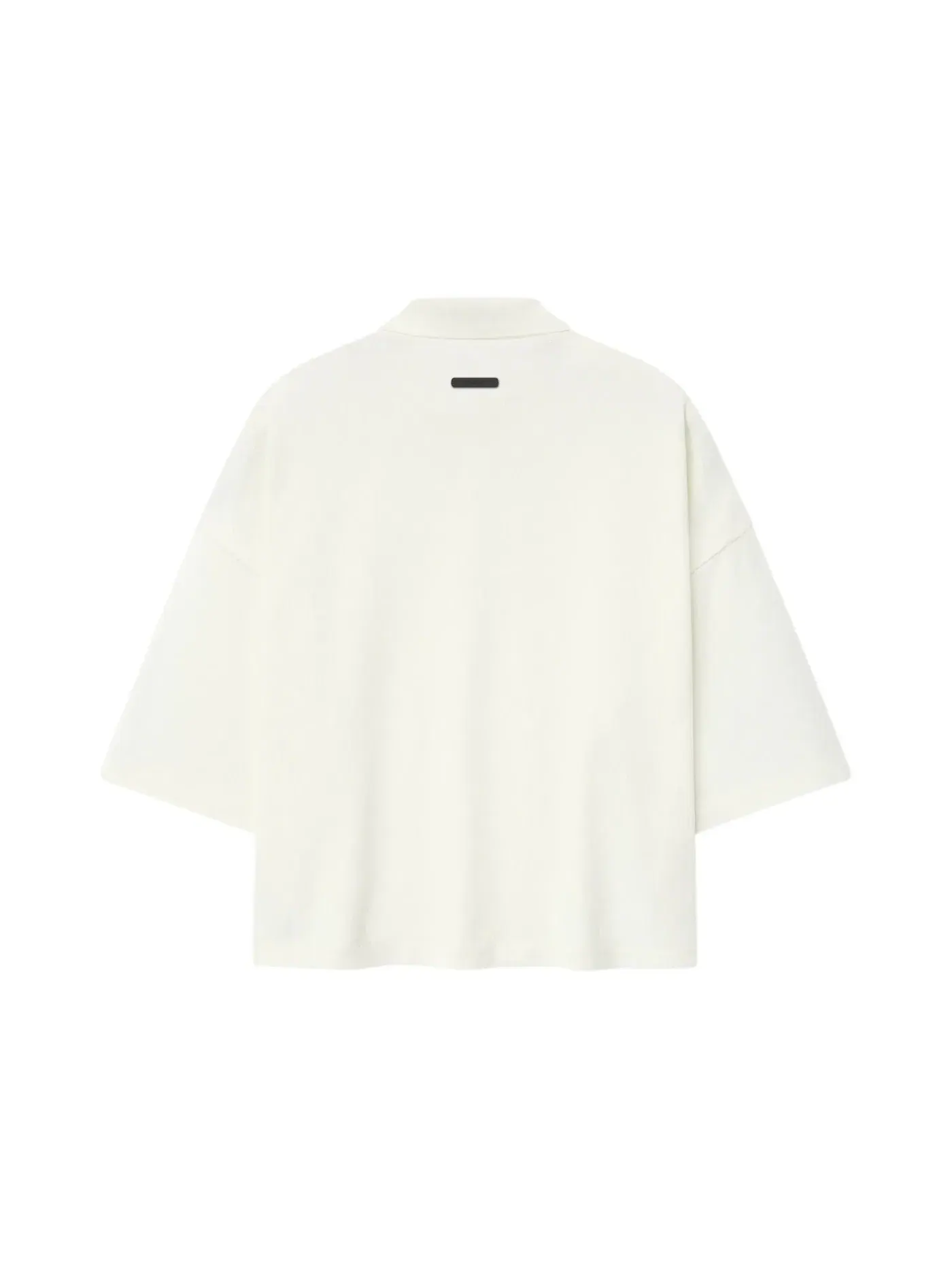 Мужское поло с коротким рукавом Fear of God Essentials Pique Signature 90's Cropped Polo — изображение 2 из 2, белый
