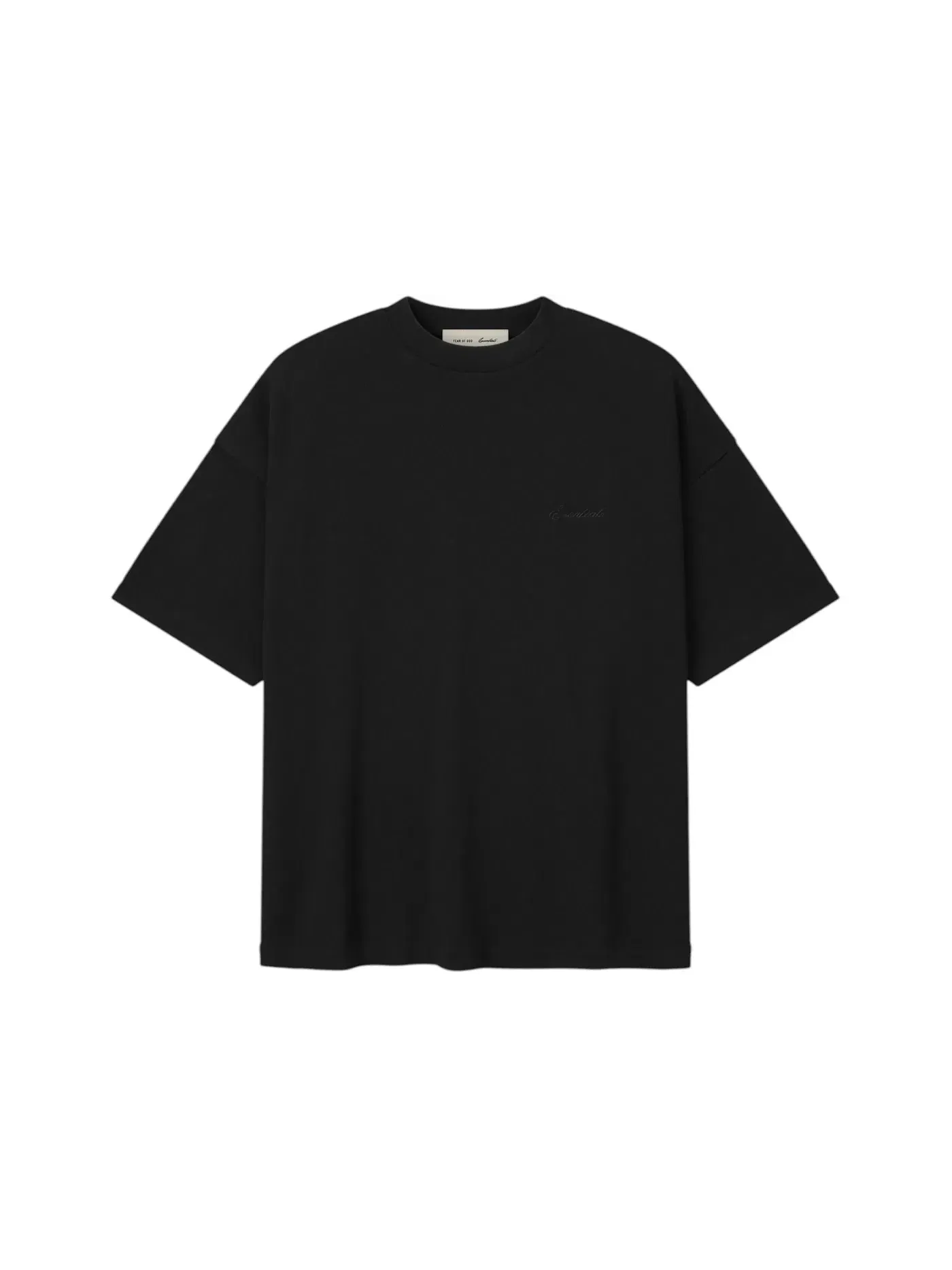Мужская футболка с принтом Fear of God Essentials 90's Tee — изображение 1 из 2, винтажный черный