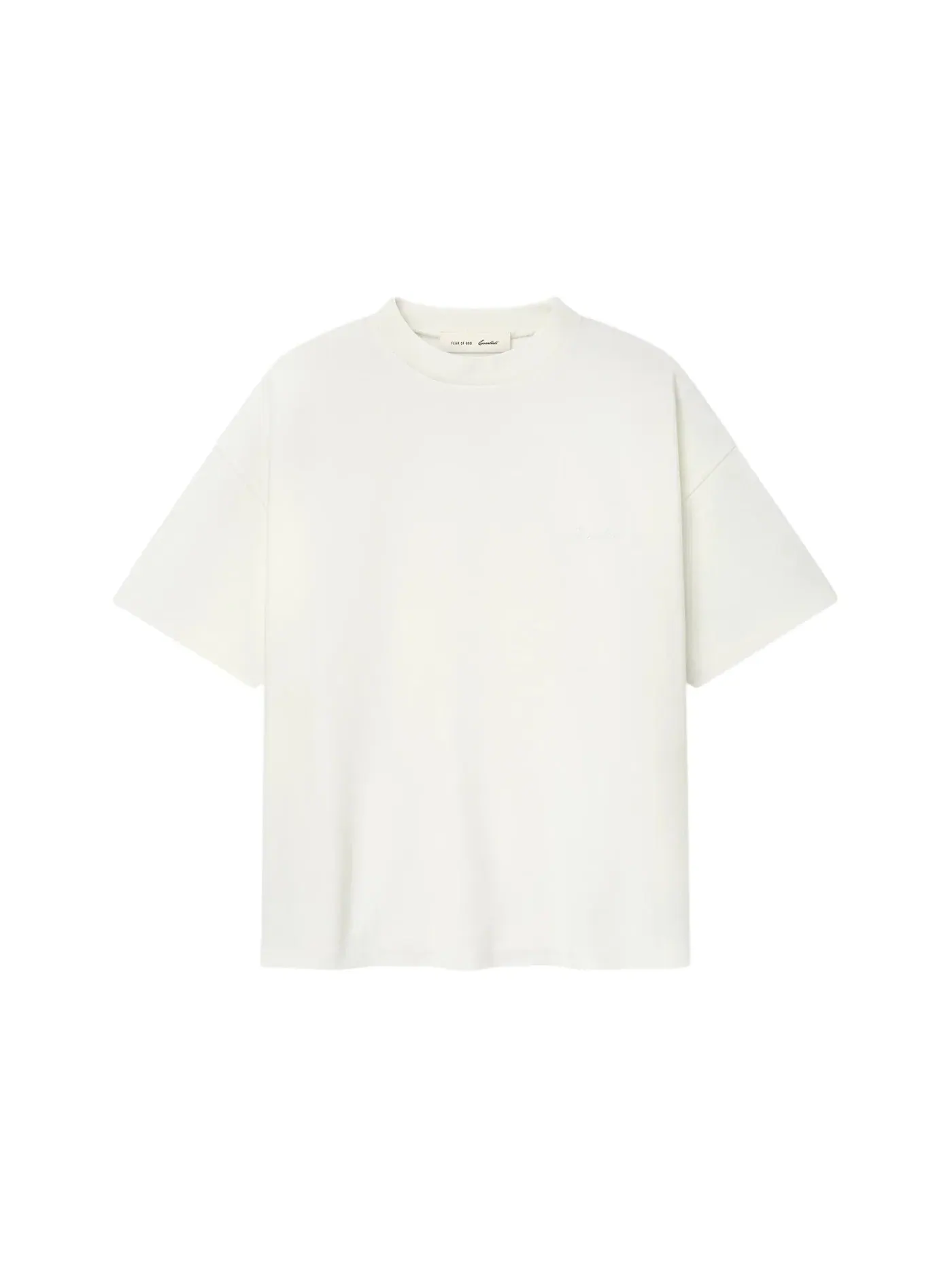 Мужская футболка с принтом Fear of God Essentials Pique Signature 90's Tee — изображение 1 из 2, белый