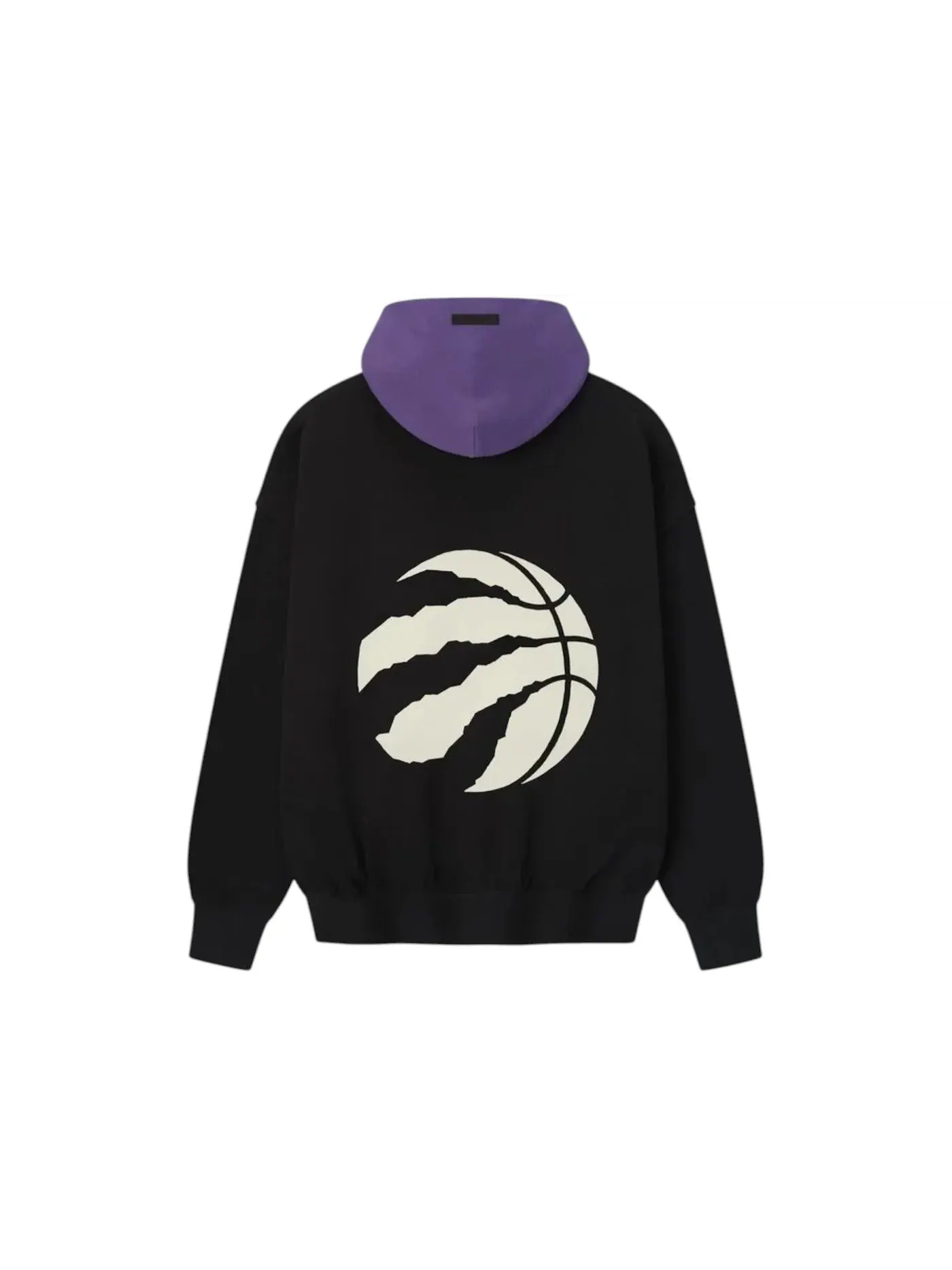 Мужская худи с длинным рукавом Fear of God Essentials Raptors Sport Hoodie — изображение 2 из 2, черный/фиолетовый