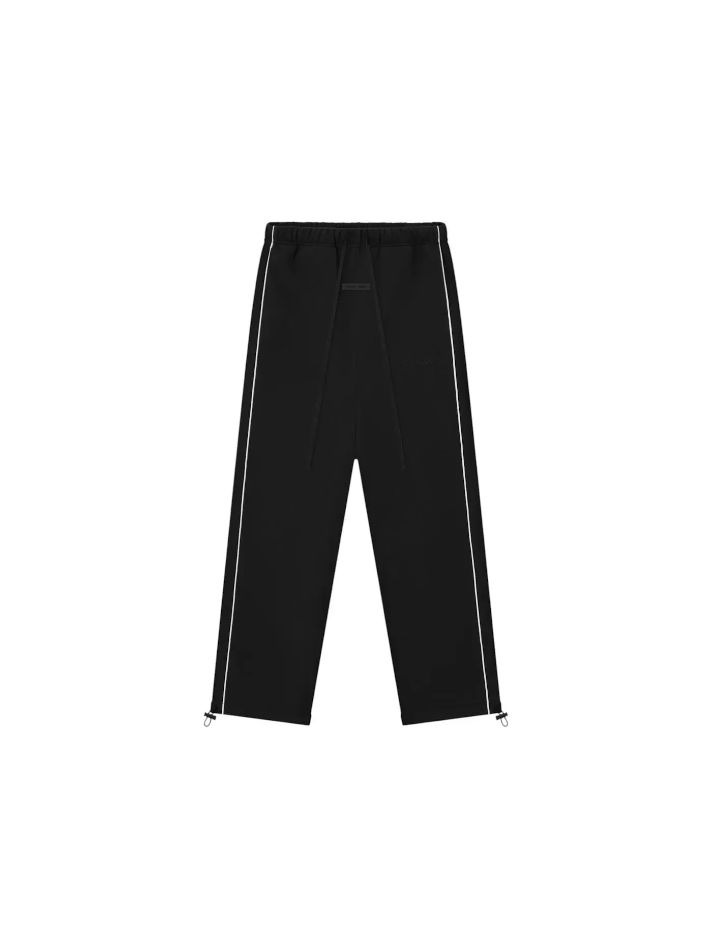 Мужские спортивные штаны свободного кроя с отделкой кантом Fear of God Essentials — изображение 1 из 1, черный белый