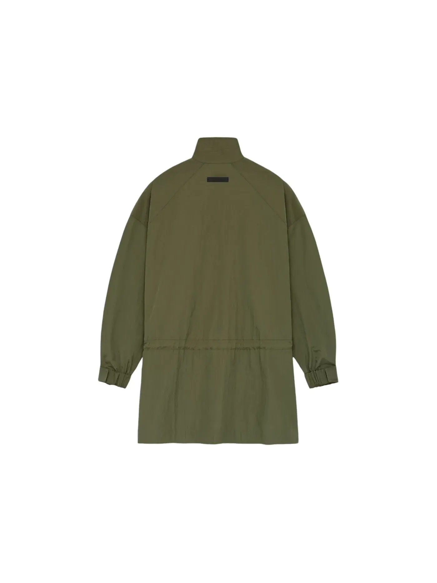 Мужская ветровка с воротником-стойкой Fear of God Essentials Ripstop Mockneck Anorak — изображение 2 из 2, оливковый