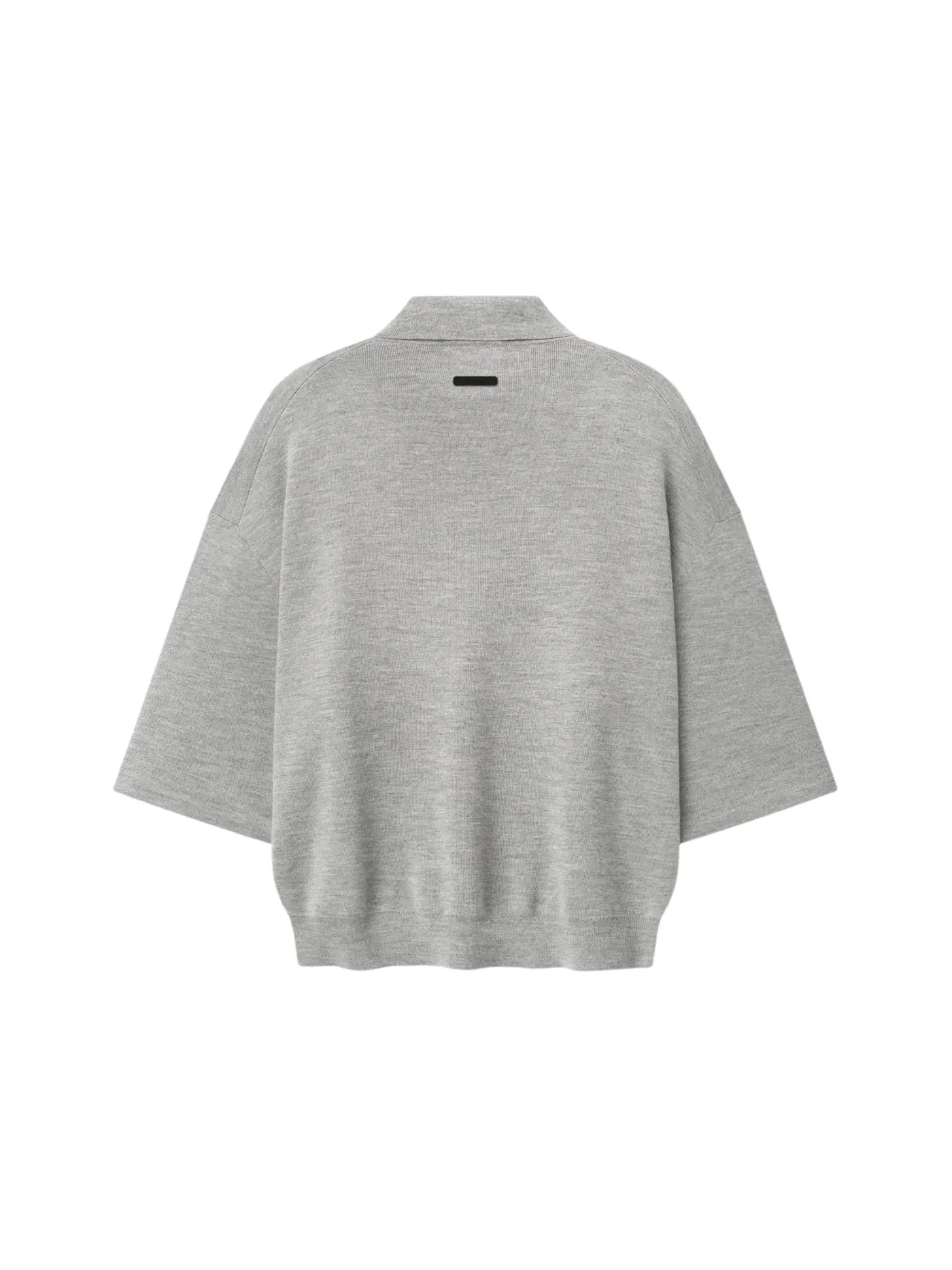 Мужское поло с длинным рукавом 3/4 Fear of God Essentials, Concrete Heather — изображение 2 из 2