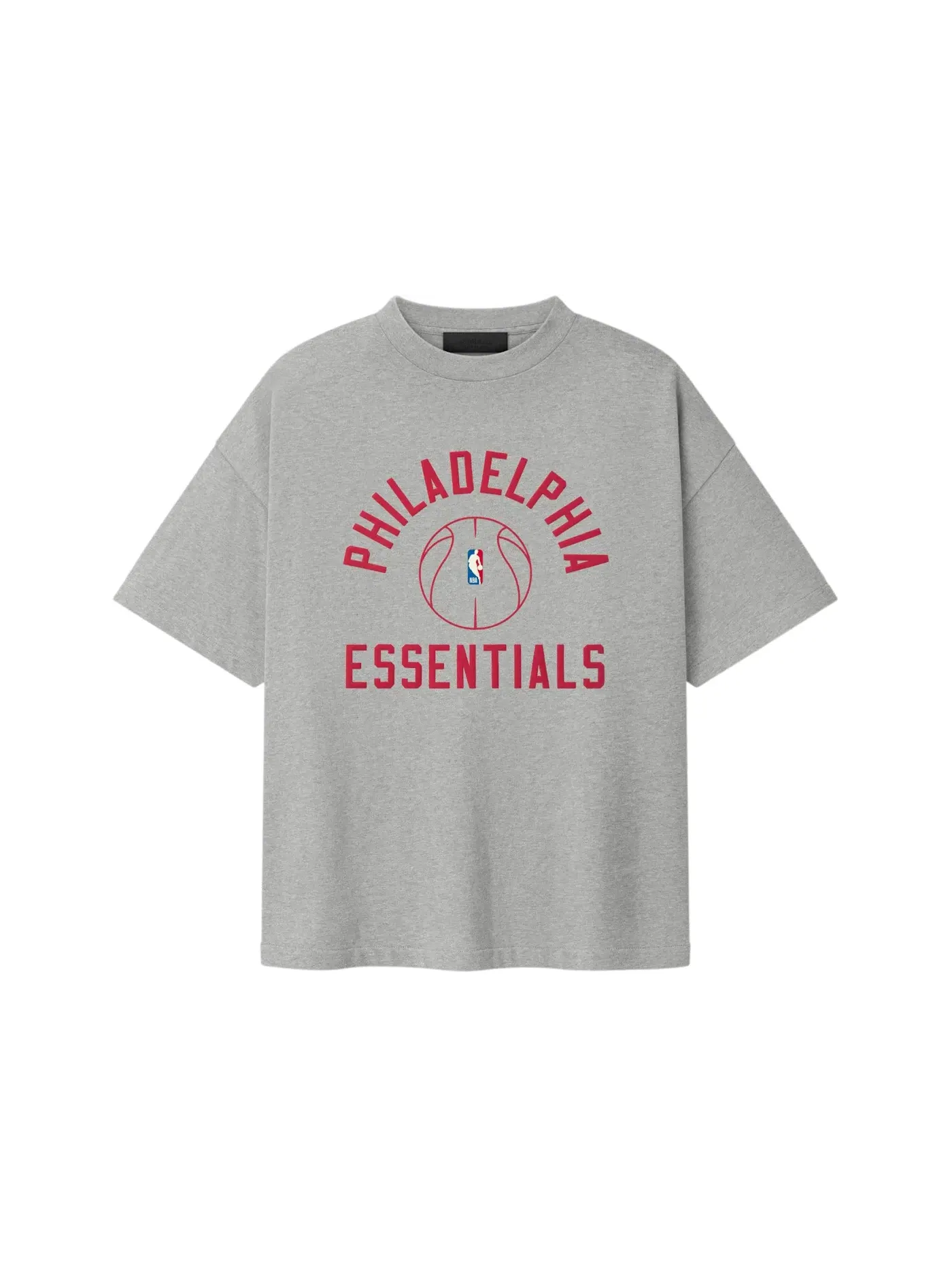 Унисекс футболка с принтом Fear of God Essentials Sixers x Barkley Hendricks 90s Tee, Concrete Heather — изображение 1 из 2