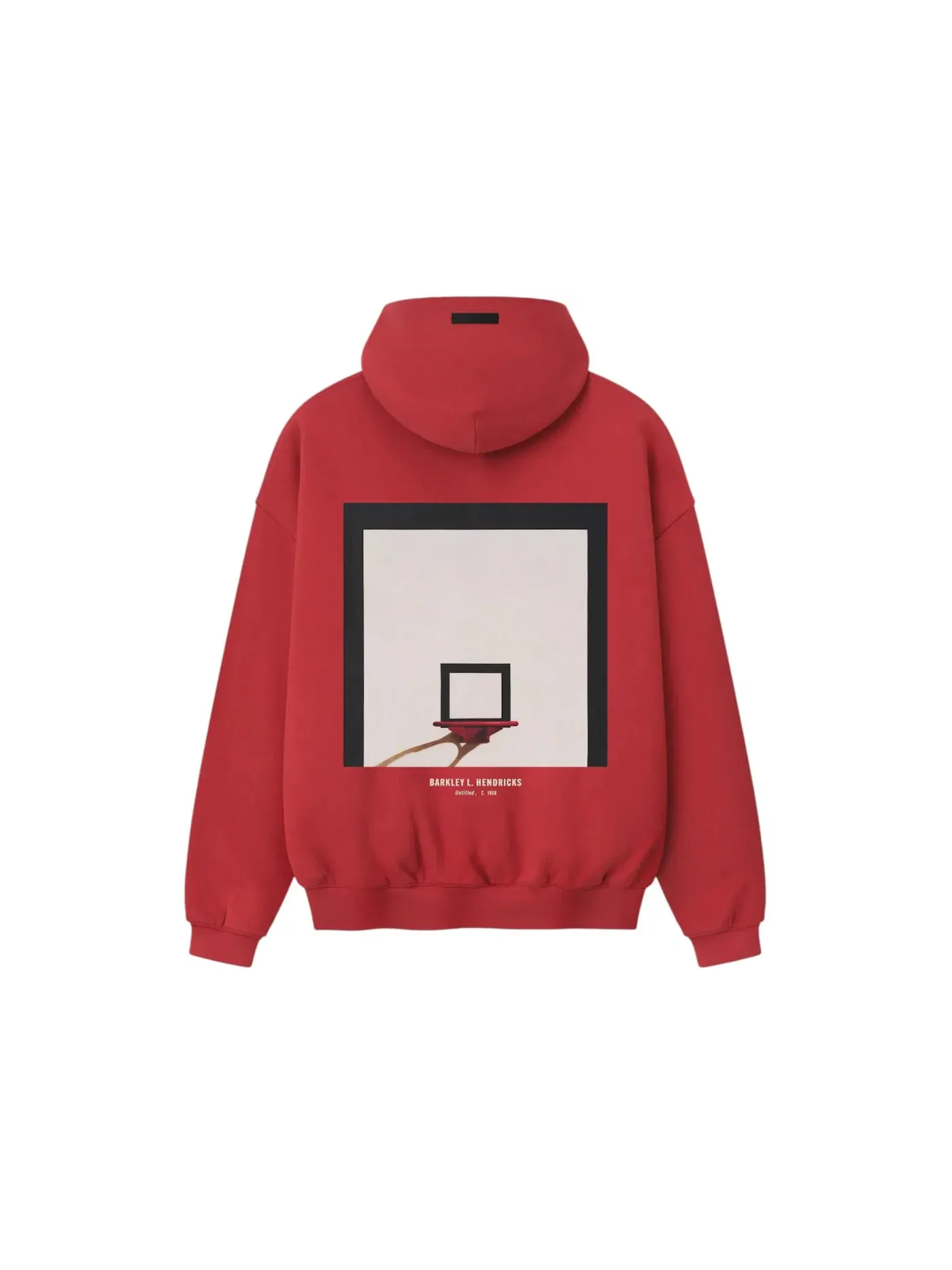 Унисекс худи Fear of God Essentials Sixers x Barkley Hendricks 90s Hoodie, Faded Garnet — изображение 2 из 2