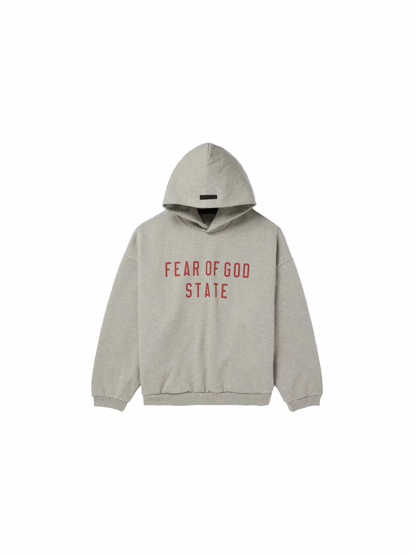 Мужское худи с принтом State Fear of God — изображение 1 из 1, темный серый