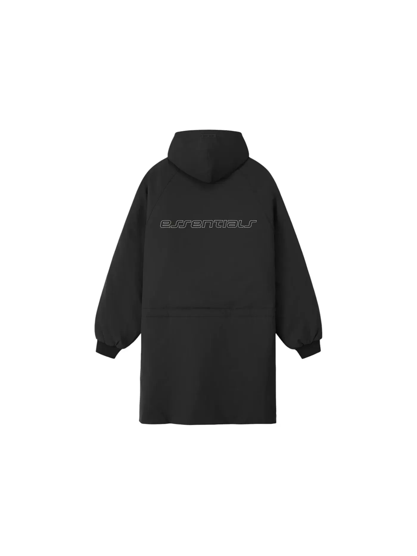 Мужская парка с капюшоном Fear of God Essentials Tech Nylon Hooded Parka — изображение 2 из 2, винтажный черный