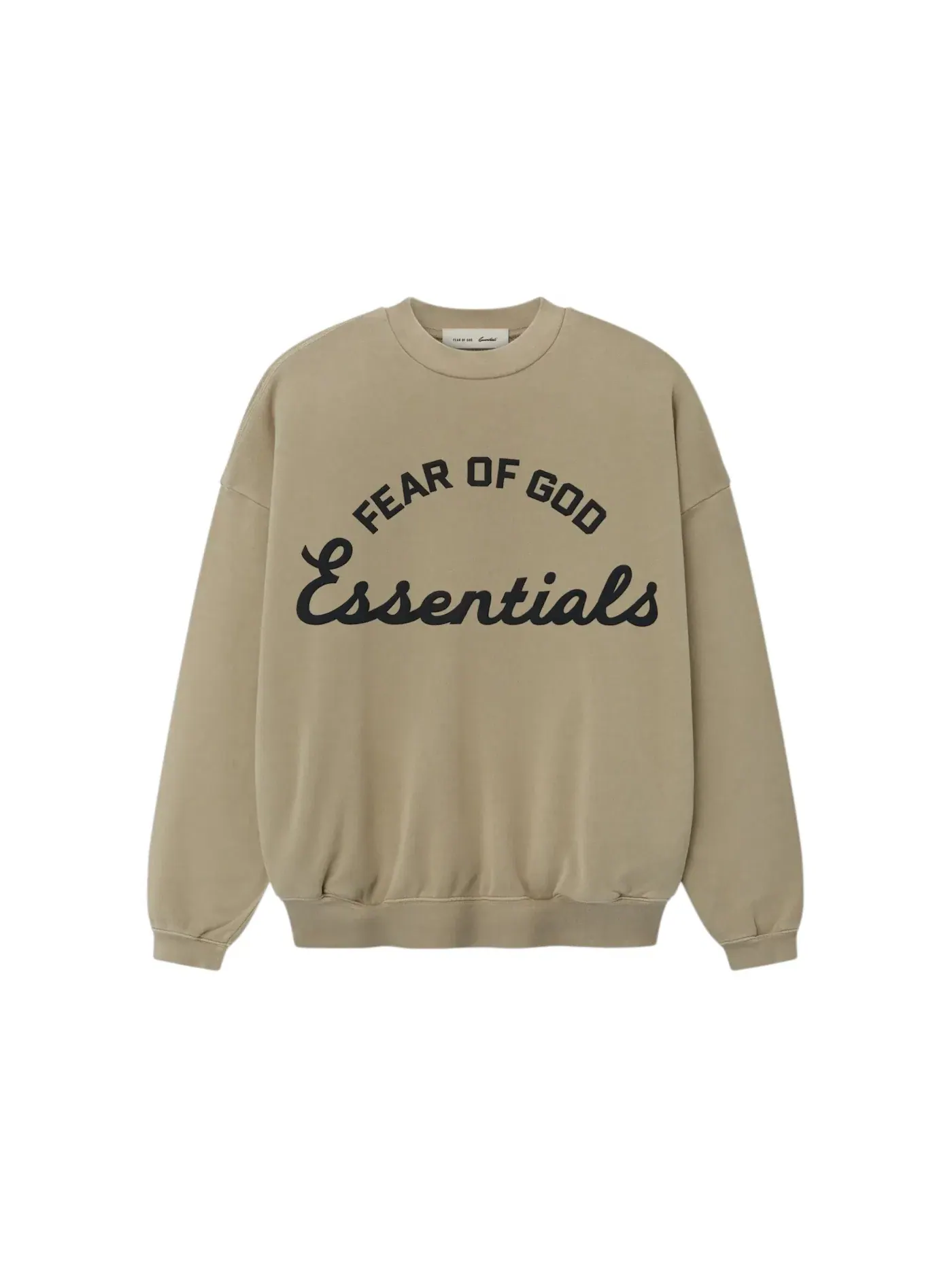 Мужской свитшот с длинным рукавом Fear of God Essentials Training 90's Crewneck, Faded Dune — изображение 1 из 1
