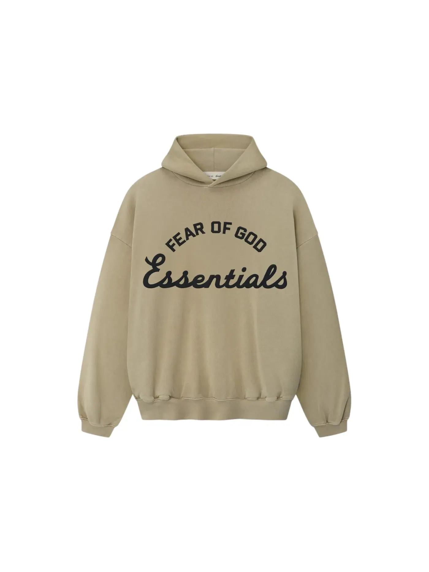 Мужской худи с принтом Fear of God Essentials Training 90's, Faded Dune — изображение 1 из 1