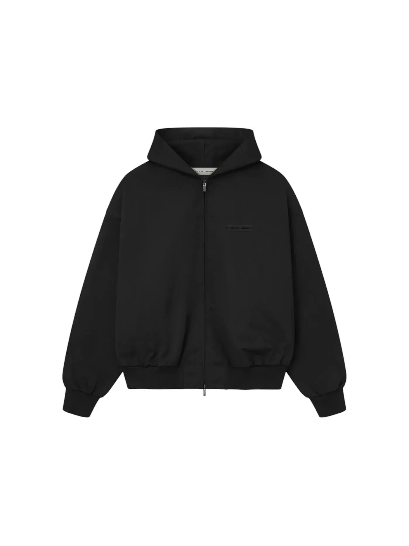 Мужская куртка-бомбер с капюшоном из твила Bomber Fear of God — изображение 1 из 2, черный