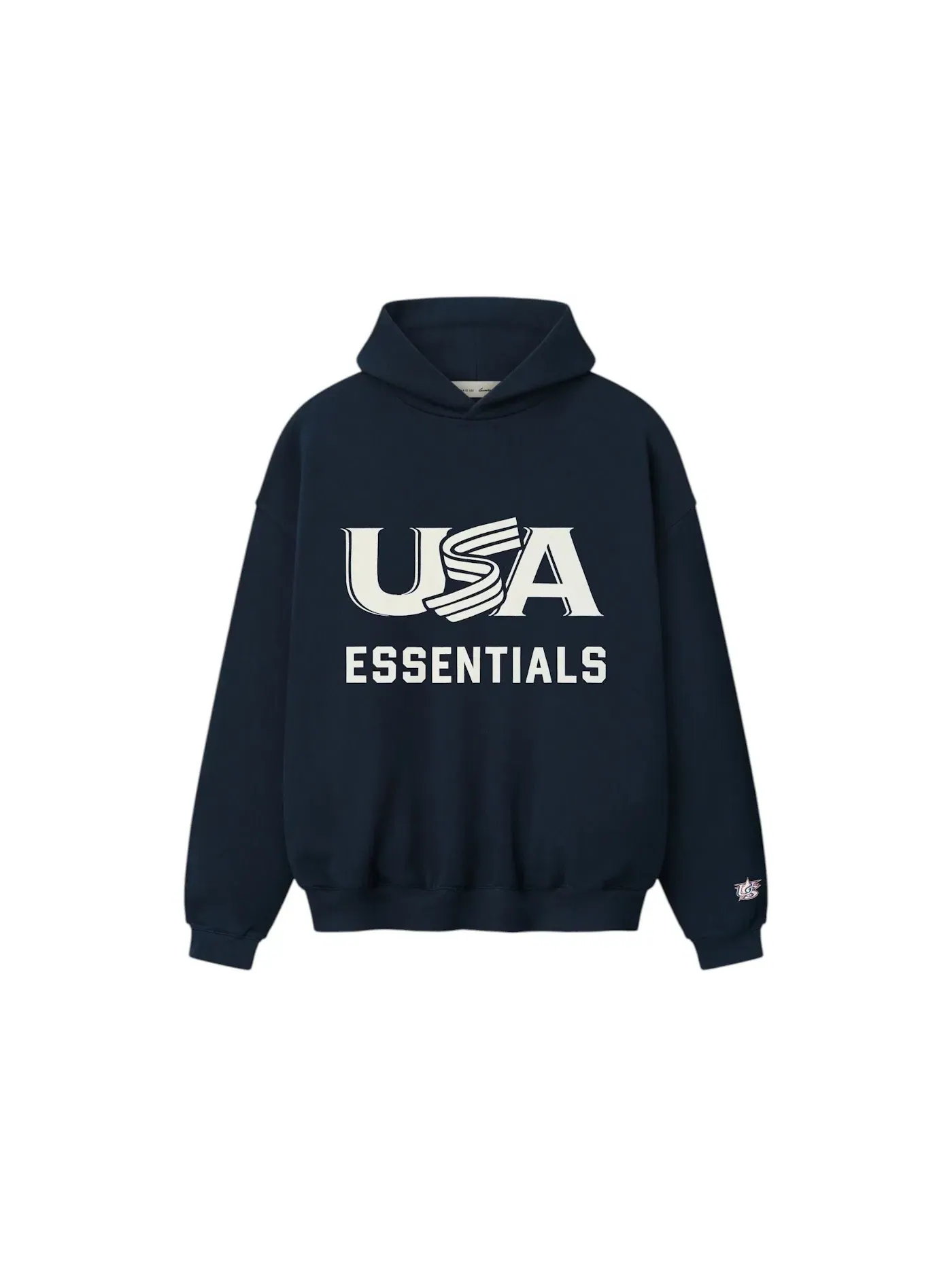 Мужская худи с принтом Fear of God Essentials USA Baseball Sport Hoodie Fear of God — изображение 1 из 2, сапфировый