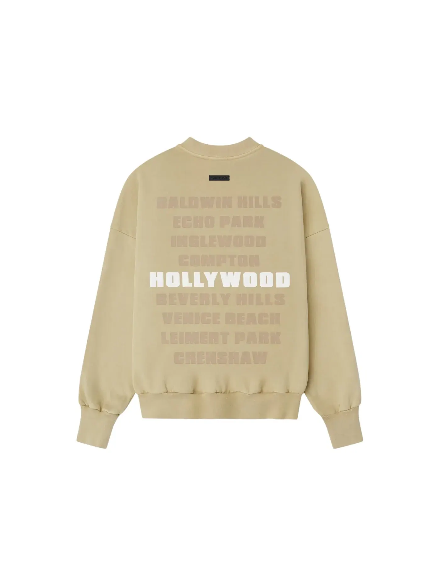 Мужской свитшот с принтом Crewneck Fear of God — изображение 2 из 2, слоновая кость