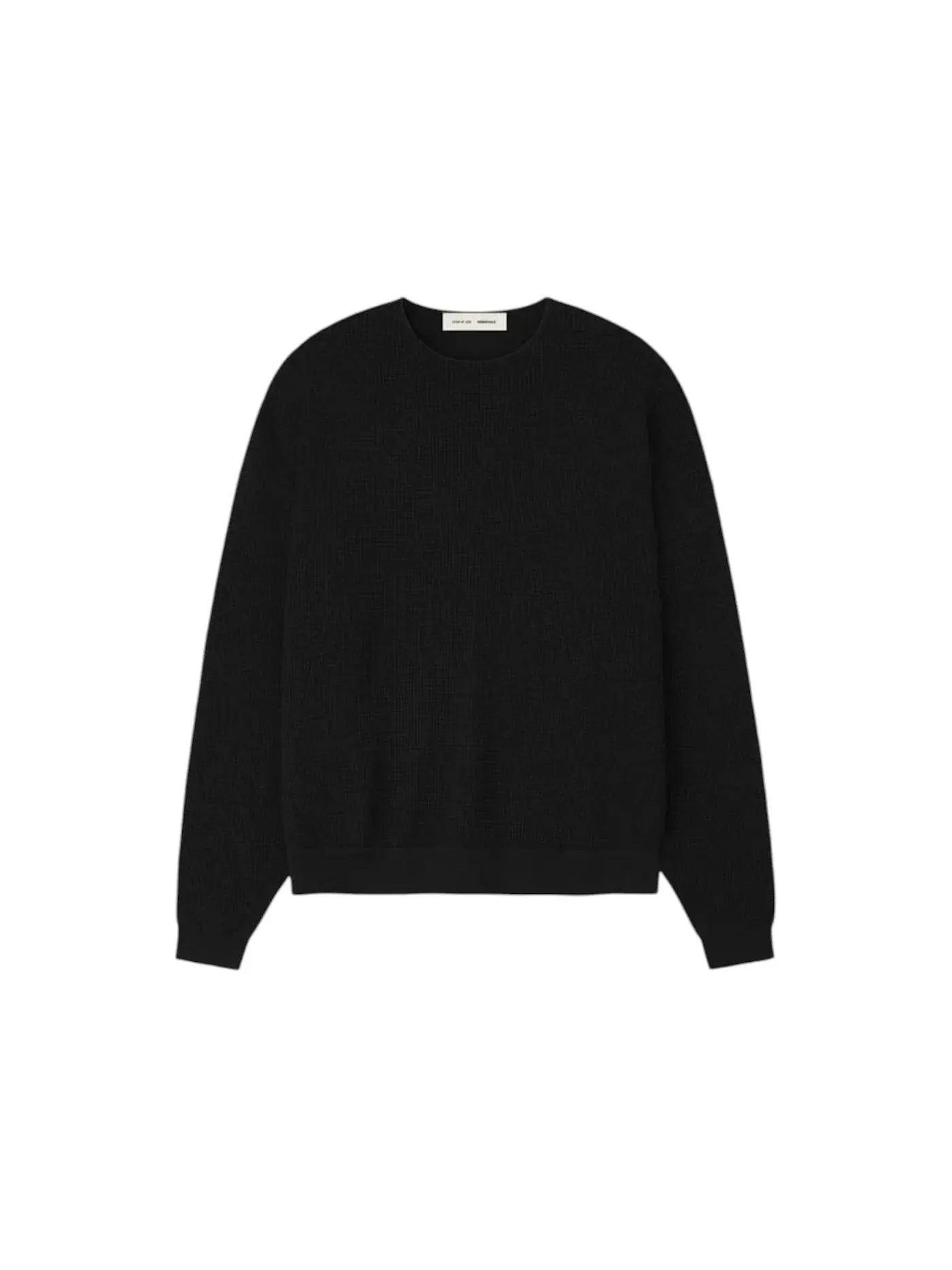 Мужской свитер с воротником-гольф из вафли Vintage Black Fear of God — изображение 1 из 3