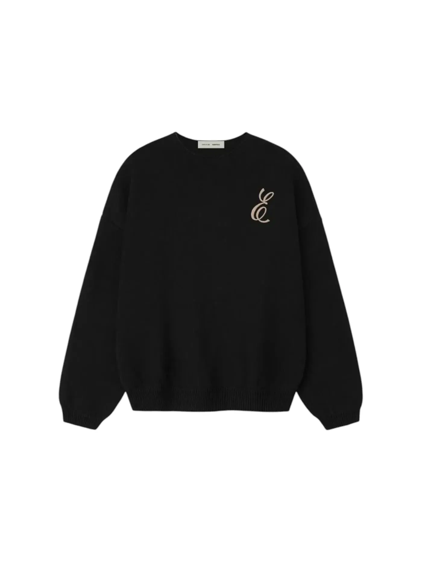 Мужской свитшот с вафельным узором Sweater Fear of God — изображение 1 из 3, винтажный черный