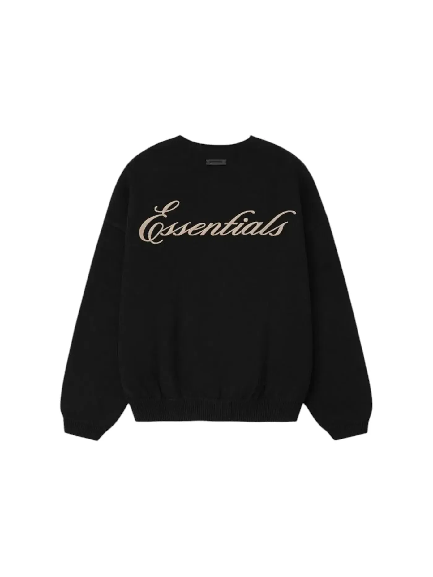 Мужской свитшот с вафельным узором Sweater Fear of God — изображение 2 из 3, винтажный черный