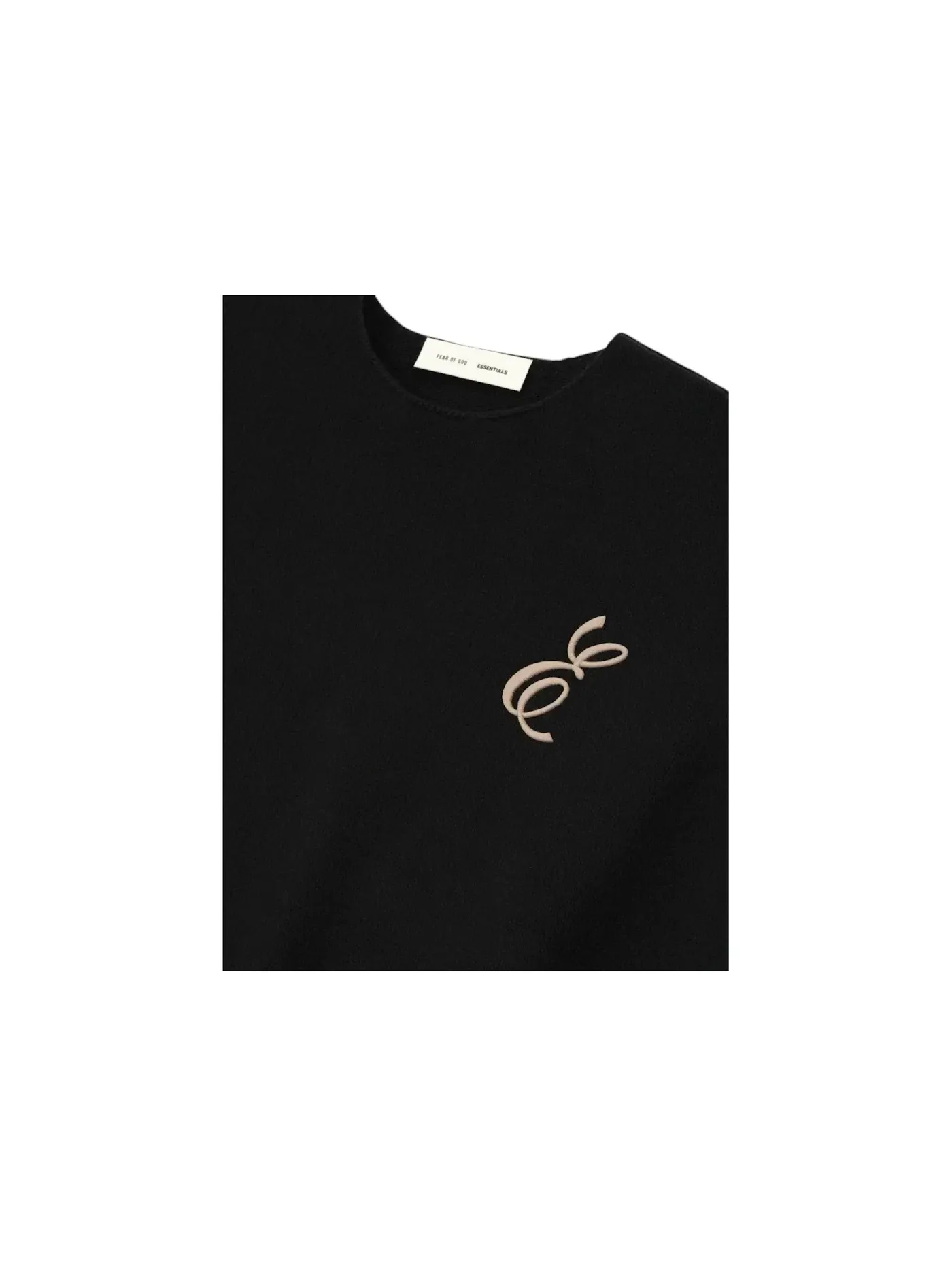 Мужской свитшот с вафельным узором Sweater Fear of God — изображение 3 из 3, винтажный черный