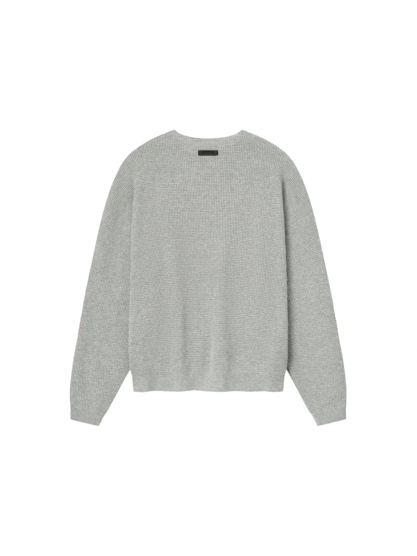 Мужской свитер с вафельным переплетением Fear of God Essentials Sweater, Concrete Heather — изображение 2 из 2
