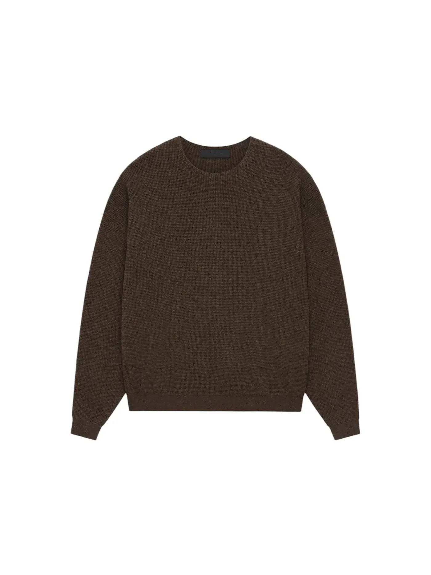 Мужской свитер с вафельным переплетением Fear of God Essentials Sweater — изображение 1 из 2, коричневый