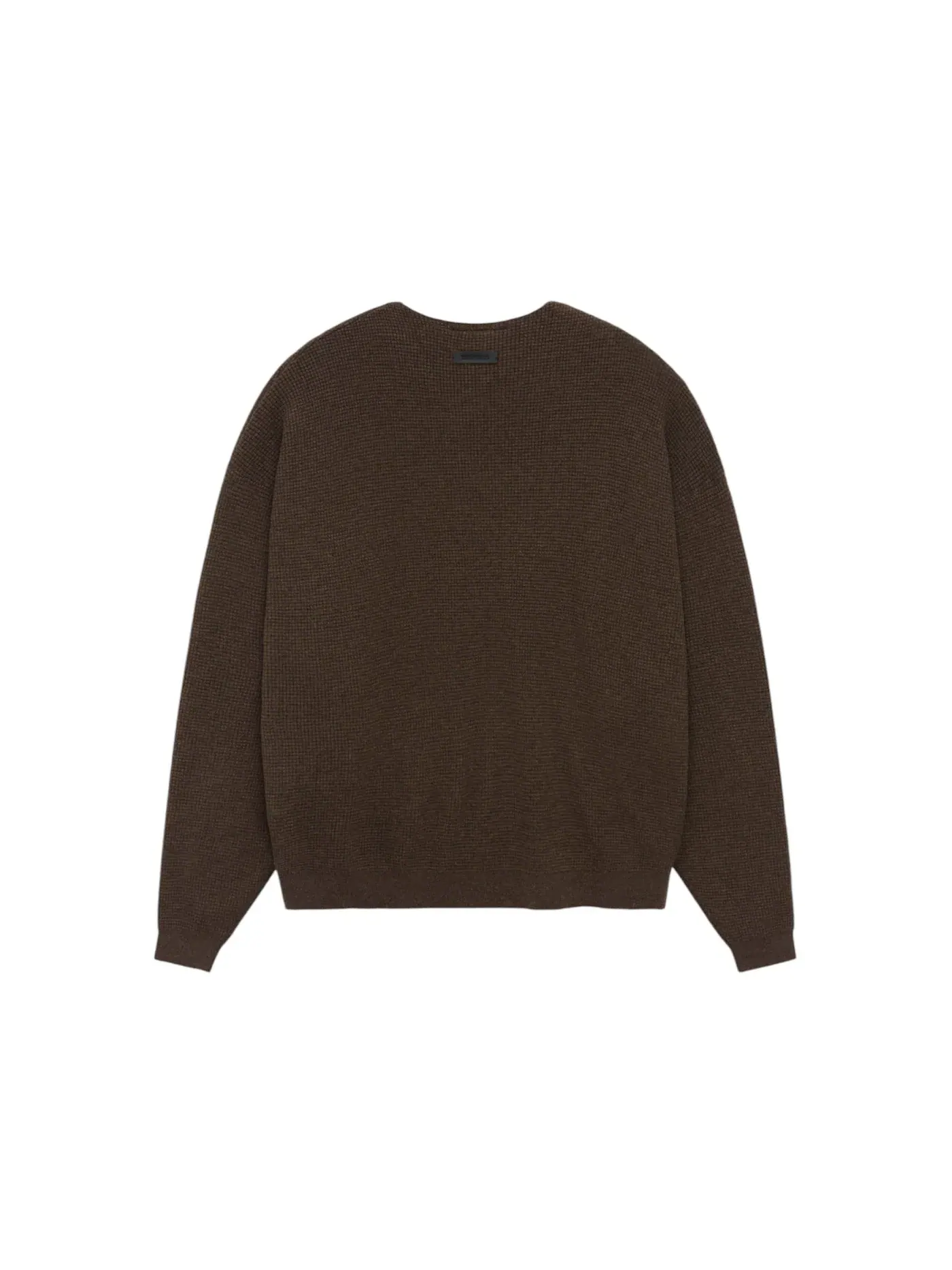 Мужской свитер с вафельным переплетением Fear of God Essentials Sweater — изображение 2 из 2, коричневый